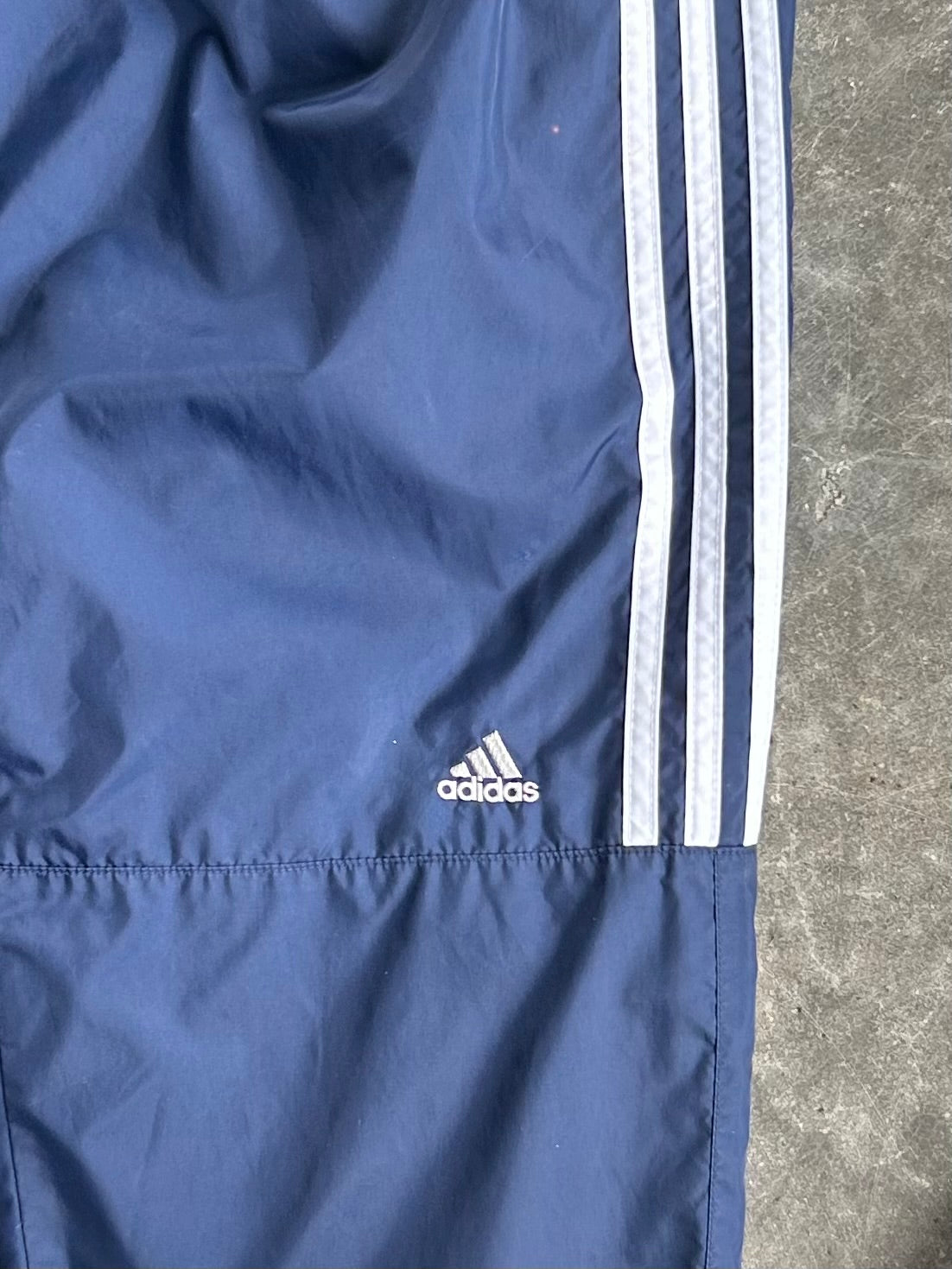 Vintage Navy Blue Adidas Track Pants - M