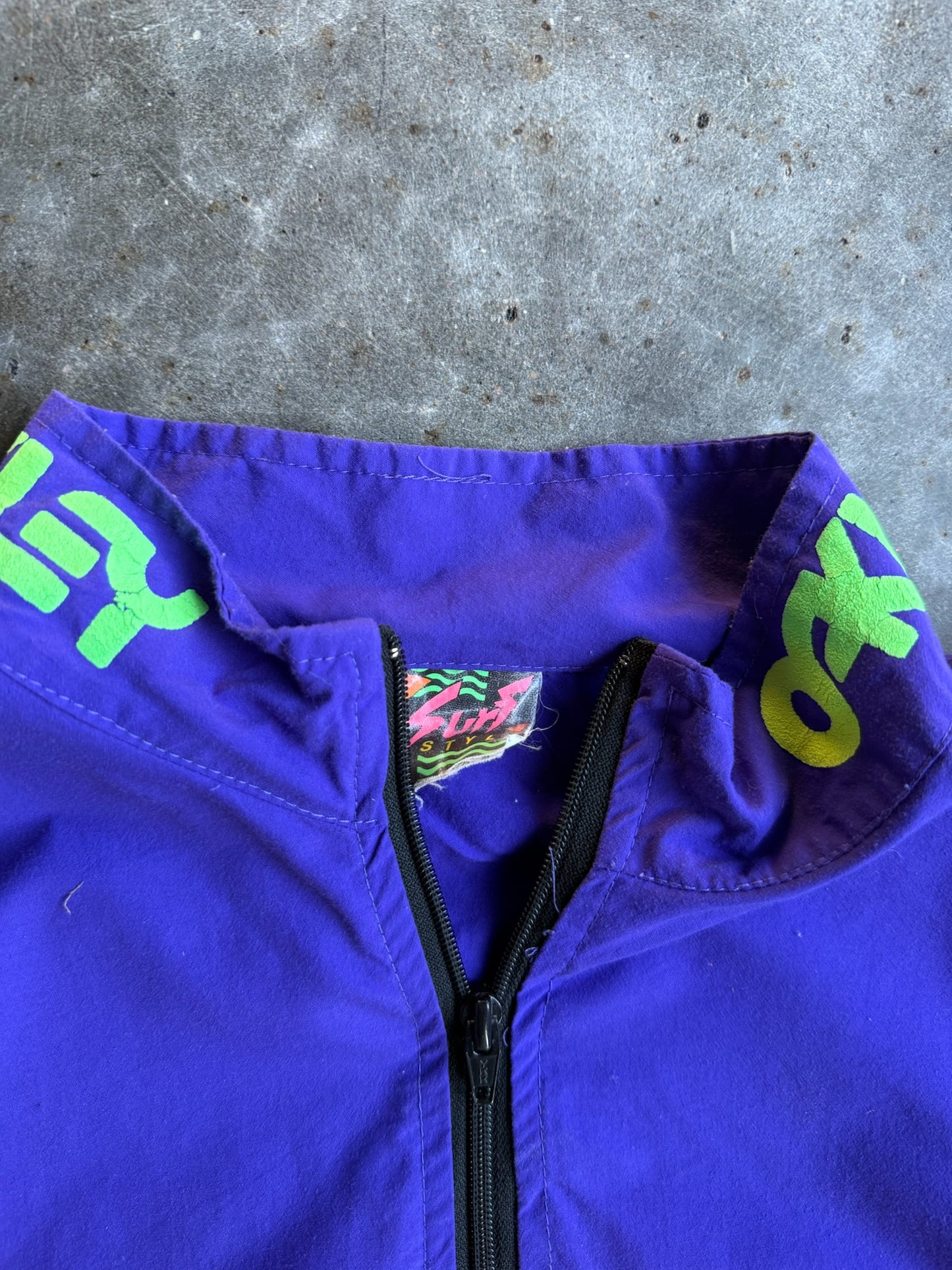 Vintage Purple Oakley Quarter Zip Windbreaker - XXL