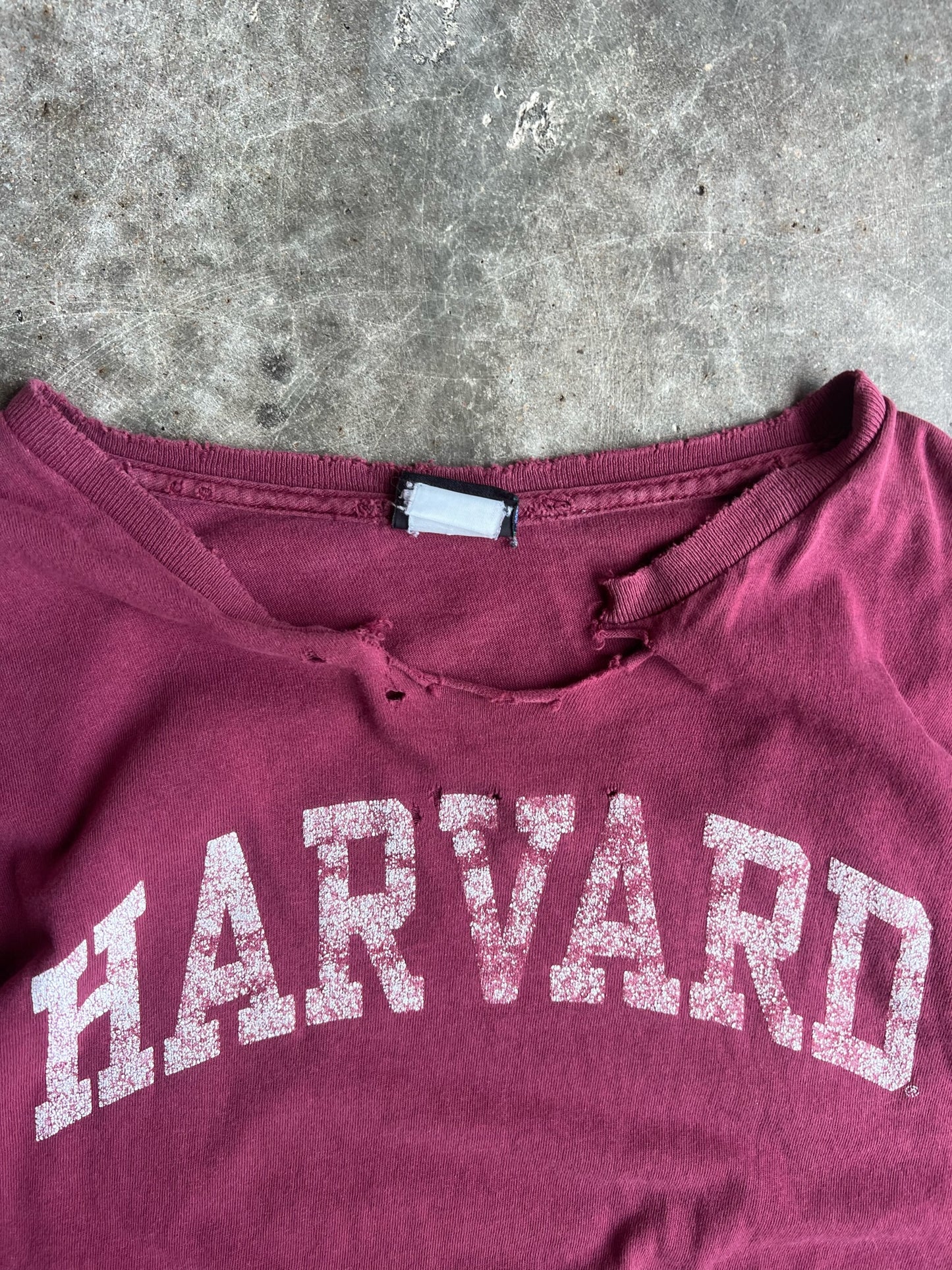 Vintage Thrashed Harvard Shirt - XL