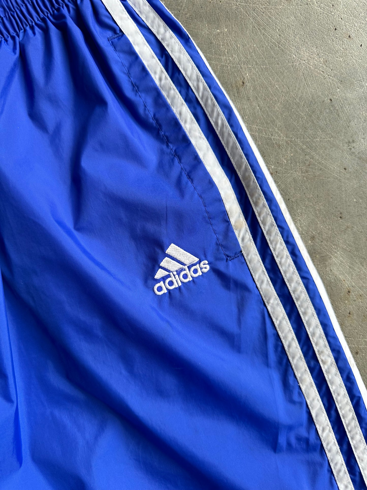 Reworked Blue Adidas Shorts - XL