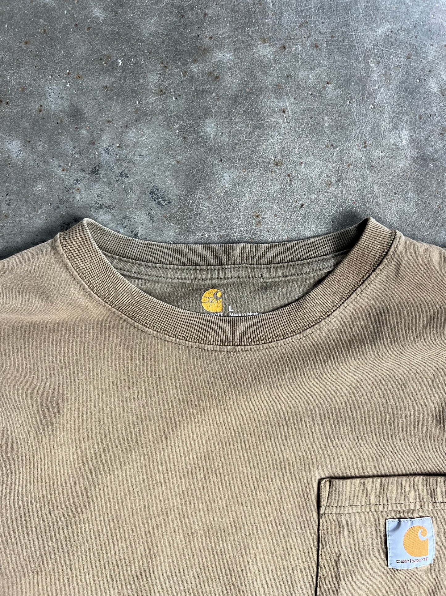 Olive Green Blank Carhartt Shirt - L