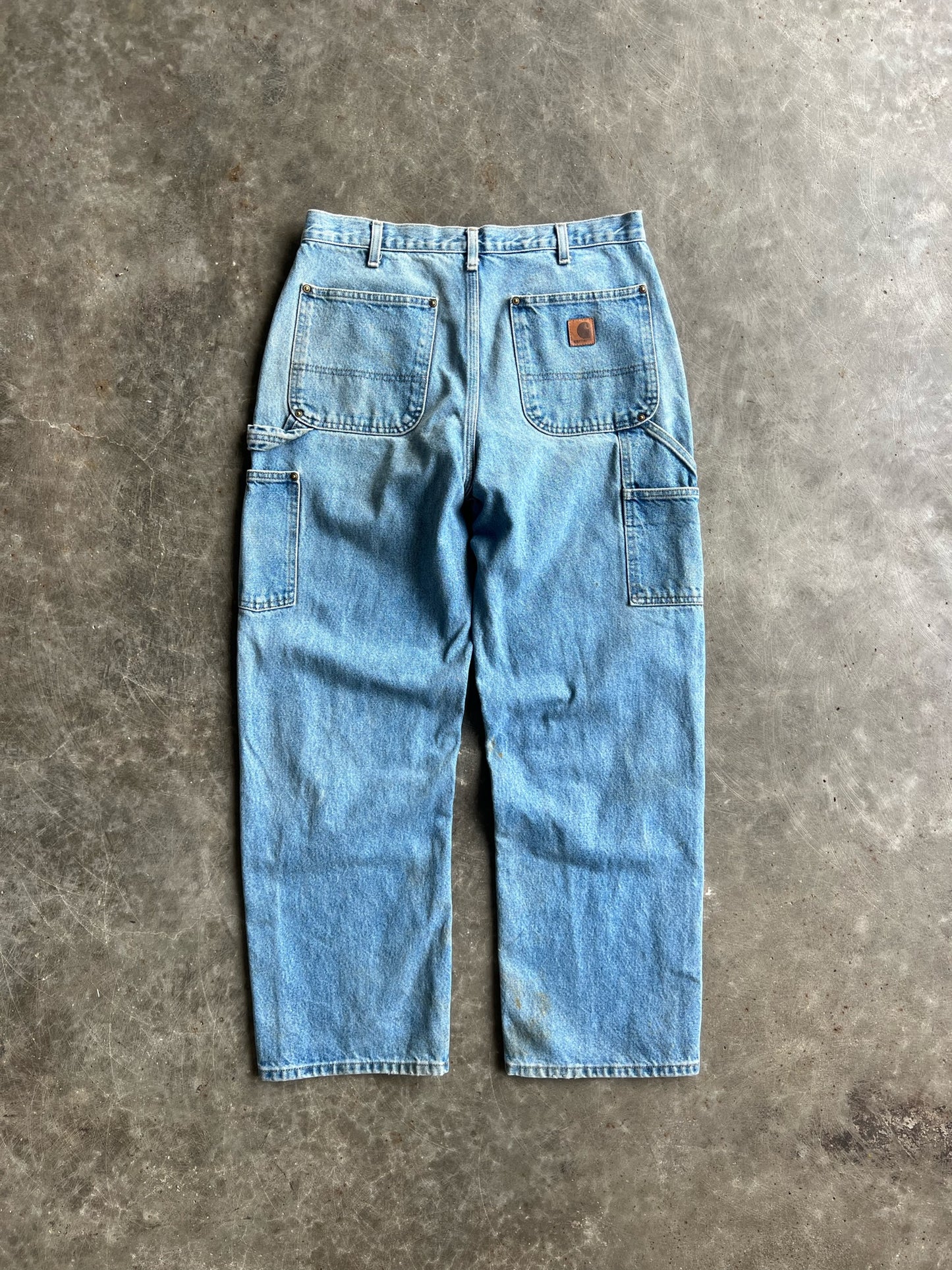 Vintage Light Wash Carhartt Double Knee - 32