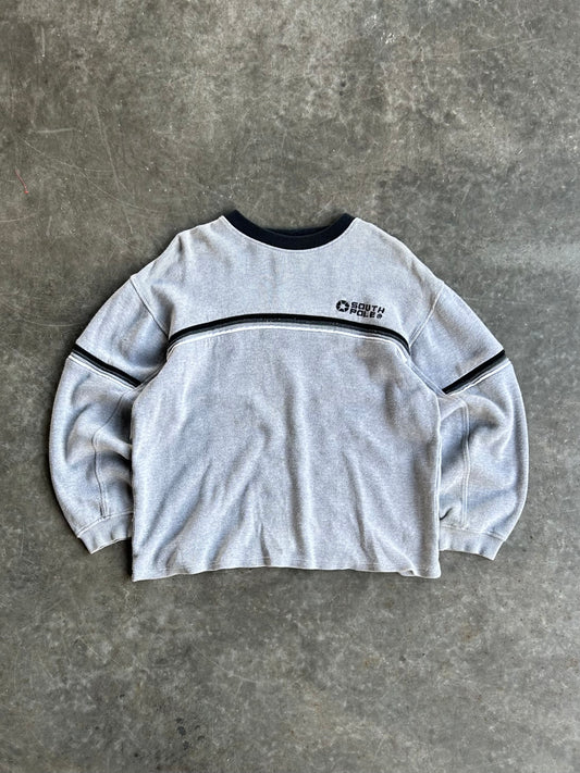 Vintage Grey South Pole Crew - L