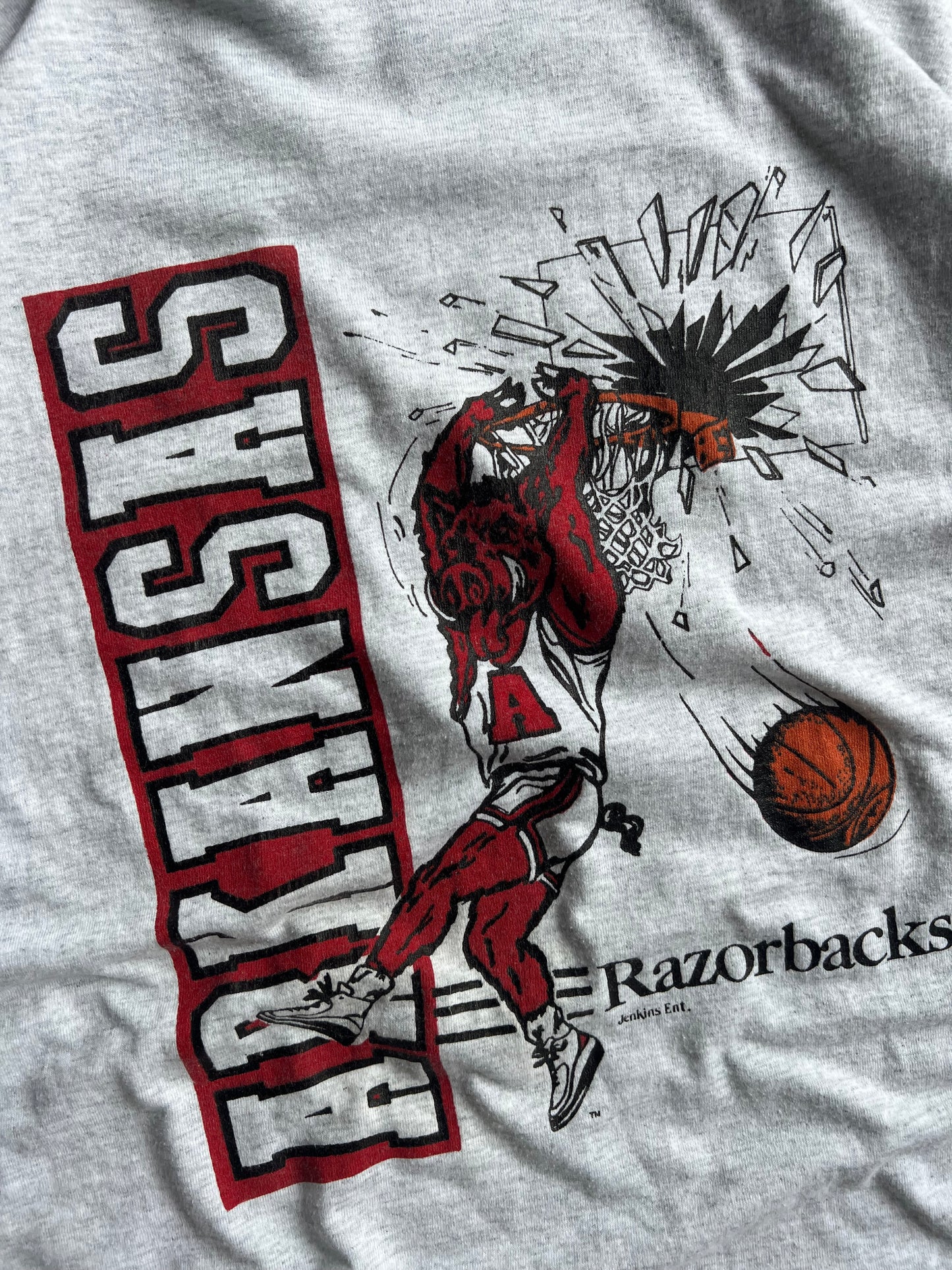 Vintage Arkansas Razorbacks Basketball Shirt - L