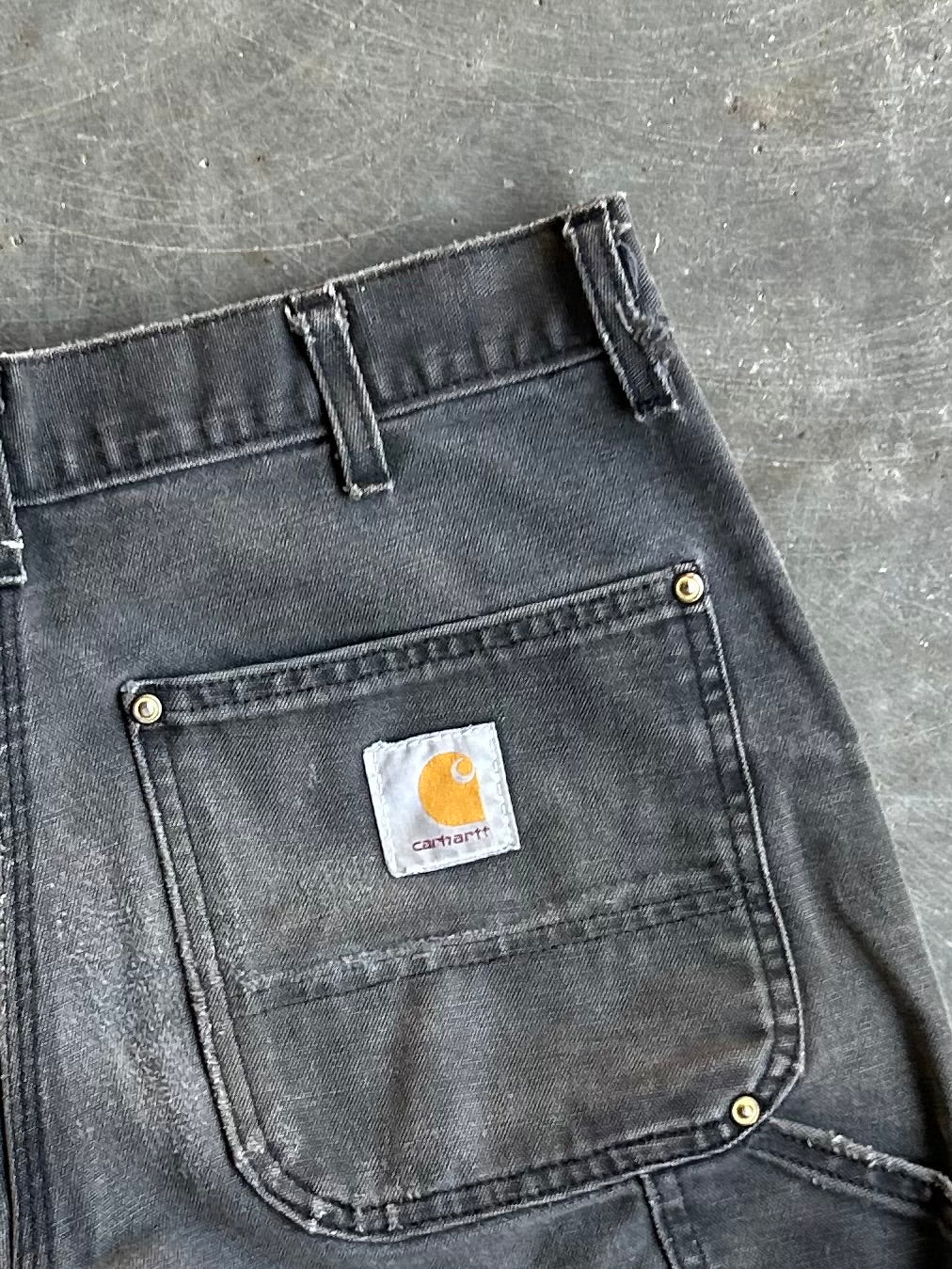 Vintage Distressed Denim Carhartt Shorts - 32