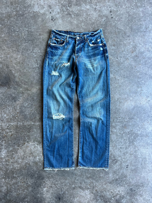 Vintage Faded Distressed Lucky Brand Dungarees Pants - 32