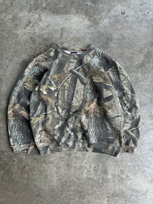 Faded Outfitters Ridge Camo Crew - L