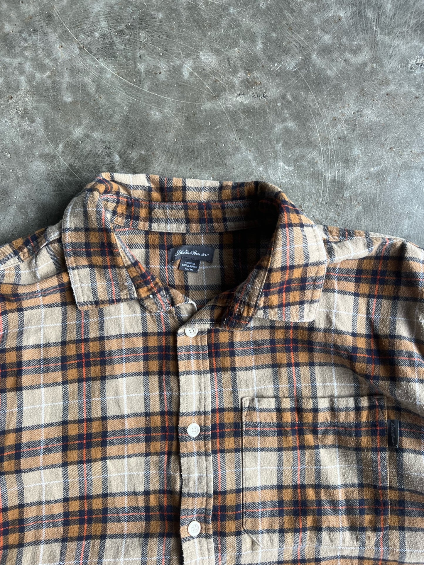 Vintage Yellow Eddie Bauer Flannel - XL