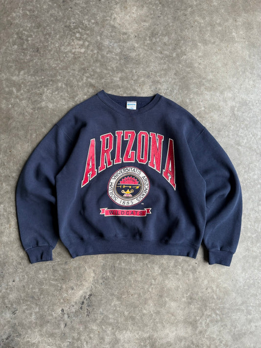 Vintage Navy Arizona Wildcats Crew - XL