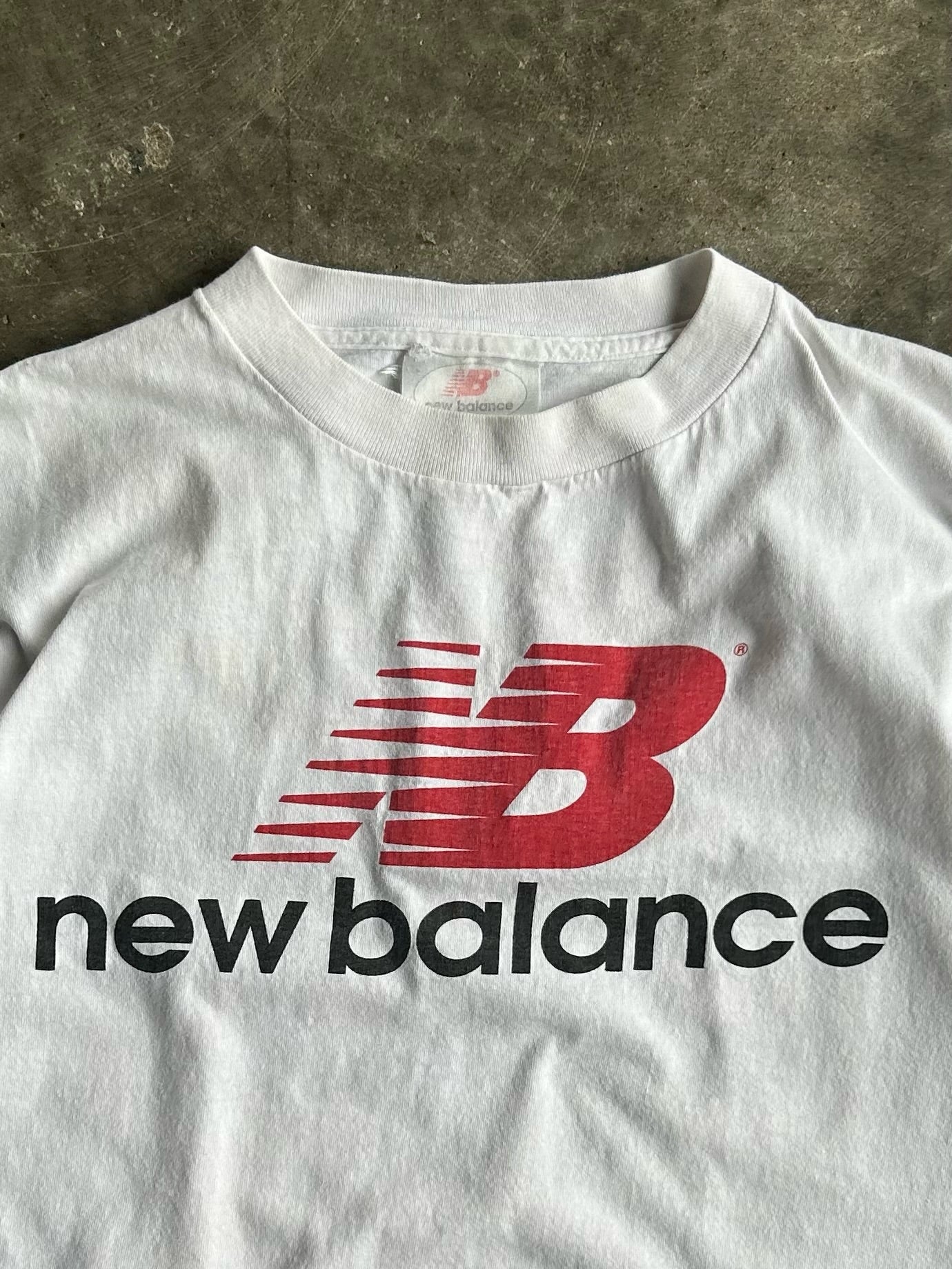 Vintage White New Balance Cross Country Tee - XL