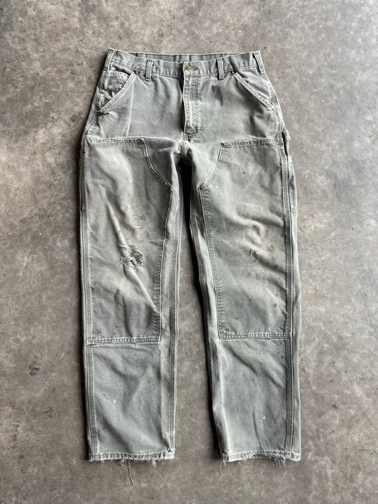 Vintage Green Carhartt Double Knee Carpenter Pants - 32