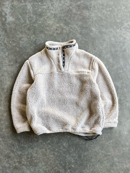 Vintage Cream Fleece EMS T Snap - S