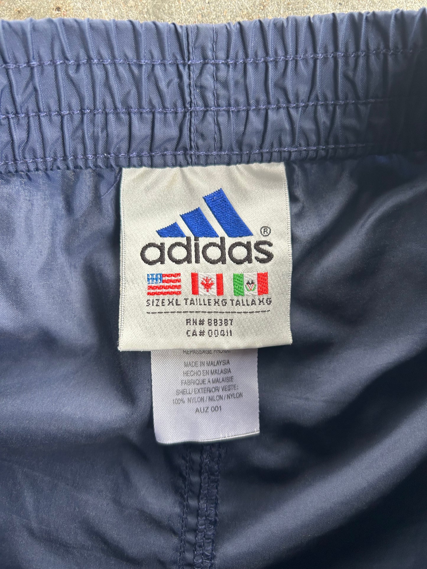 Vintage Navy Adidas Track Pants - XL