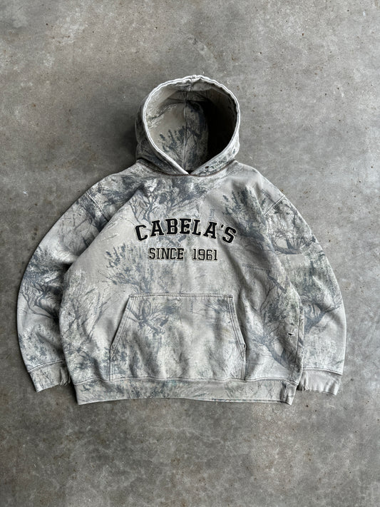 Vintage Cabela Faded Camo Hoodie - XXL