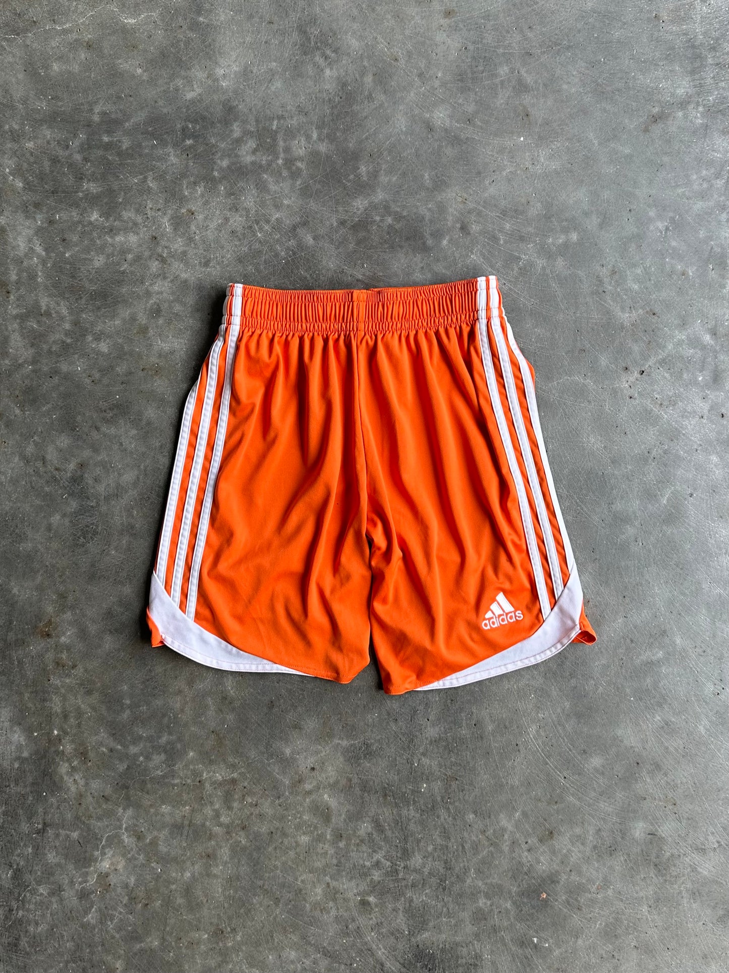 Vintage Orange Adidas Soccer Shorts - S