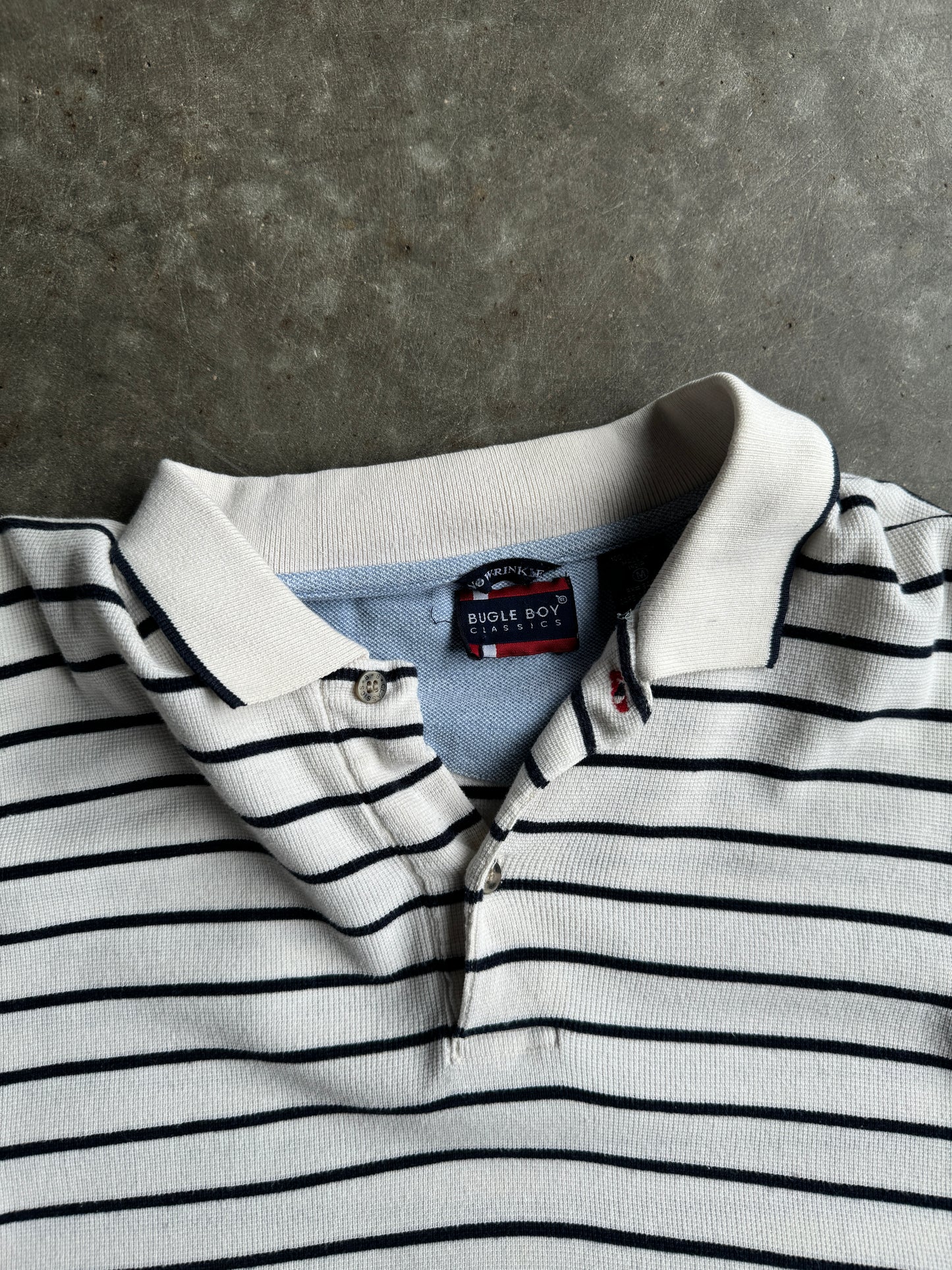 Striped Bugle Boy Polo Shirt - XL