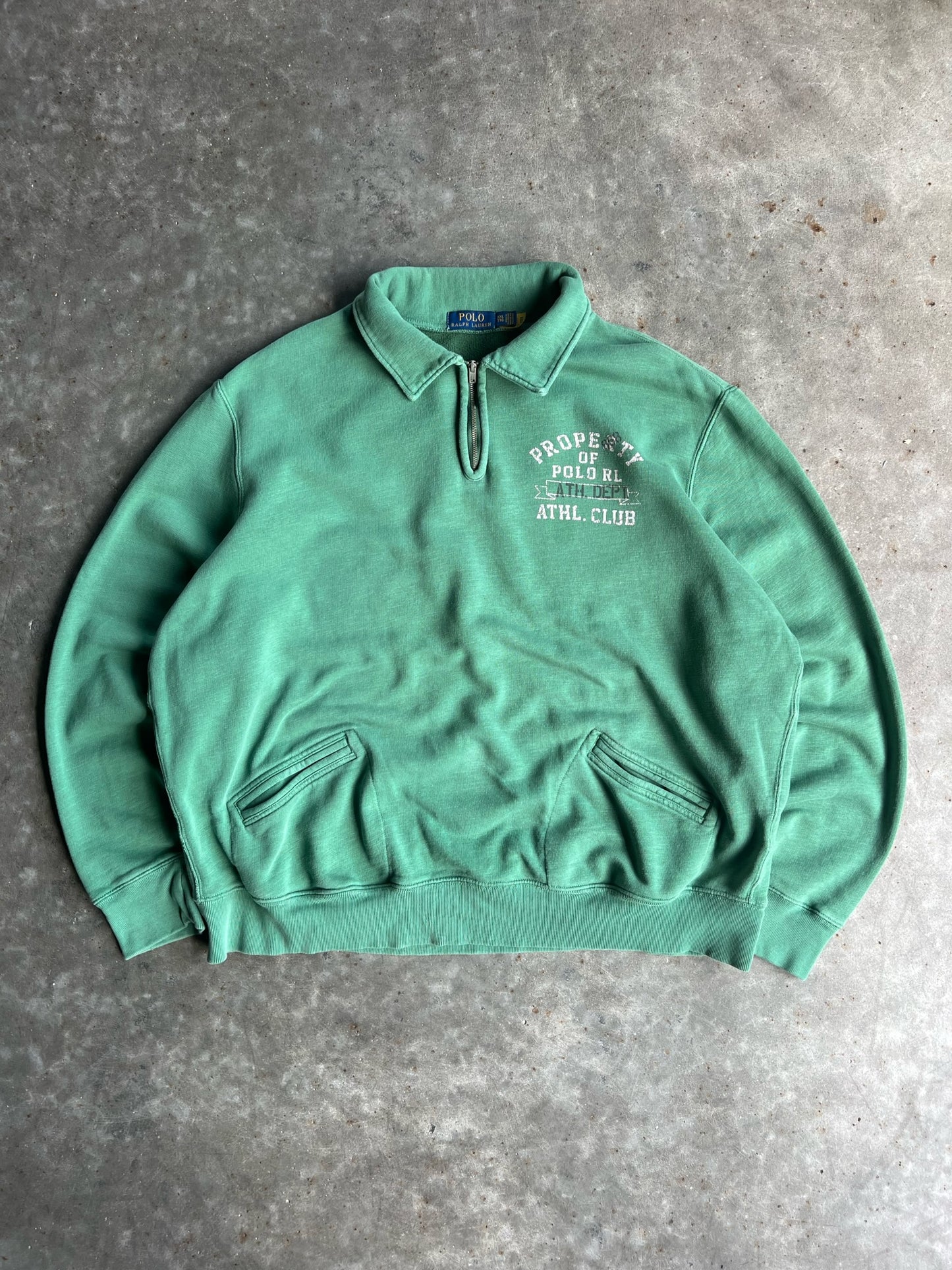 Vintage Collared Polo Quarter Zip - XXL