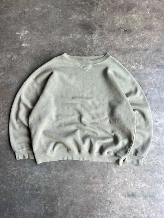 Vintage Green Pure Sweat Crew - XL