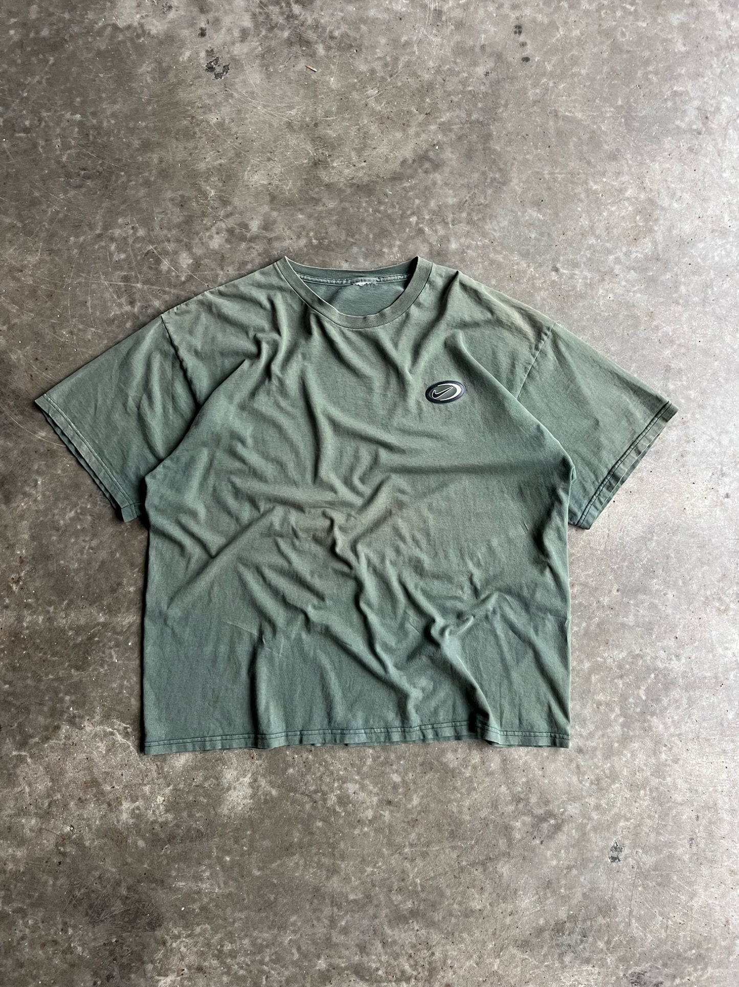 Vintage Army Green Nike Shirt - XL