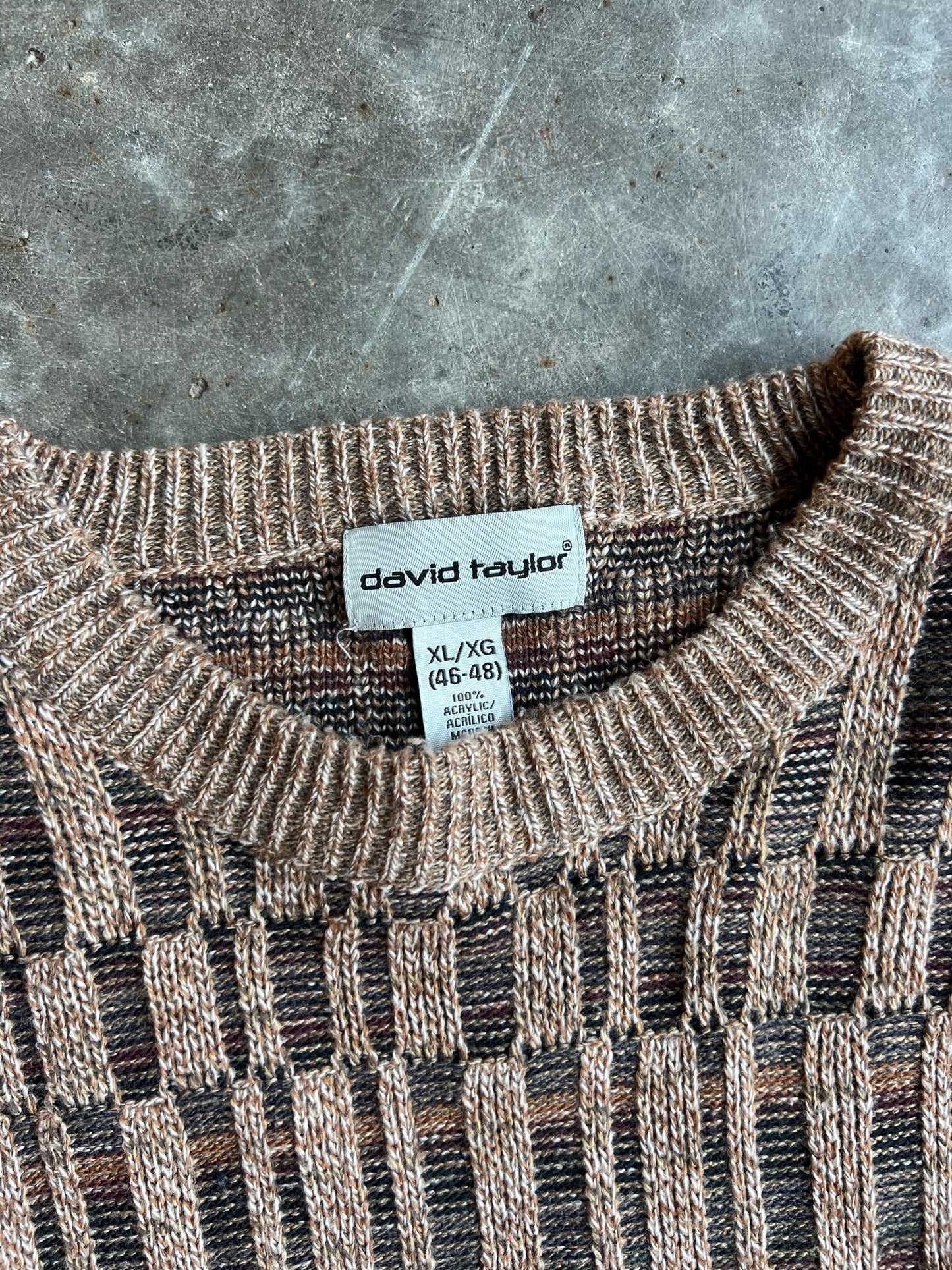 Vintage Brown David Taylor Sweater - XL