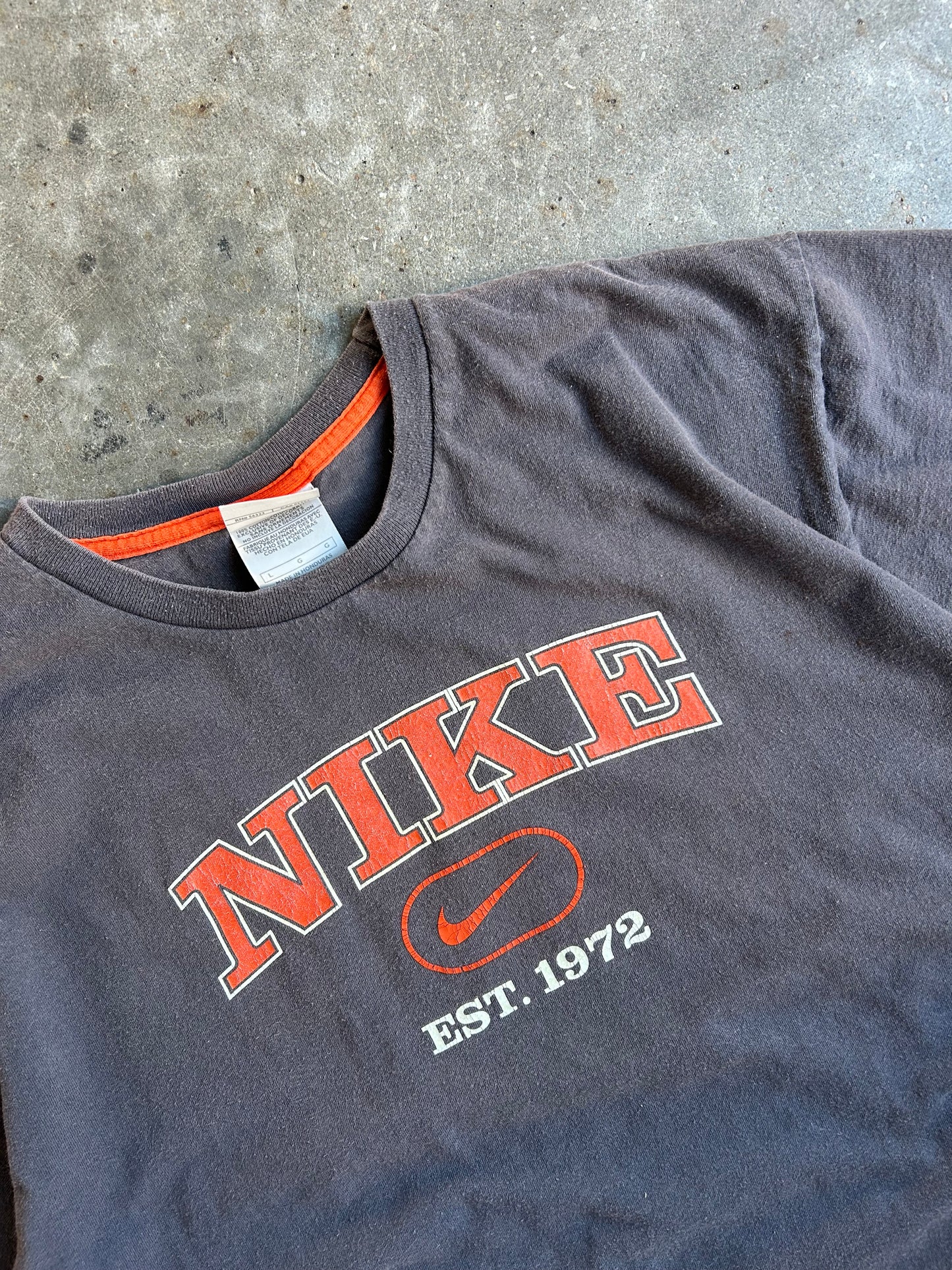 Vintage Charcoal Grey Nike Shirt - L