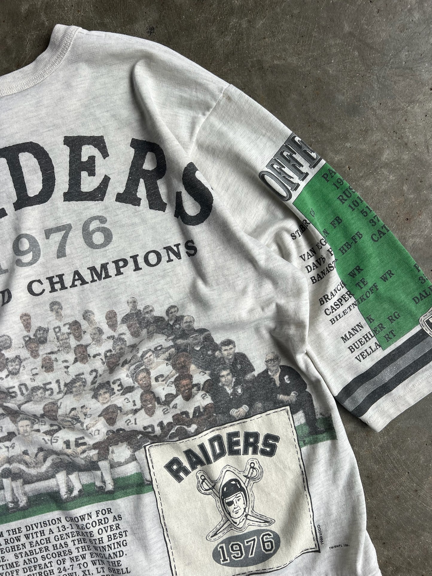 Vintage 1976 Raiders Long Gone Shirt - L