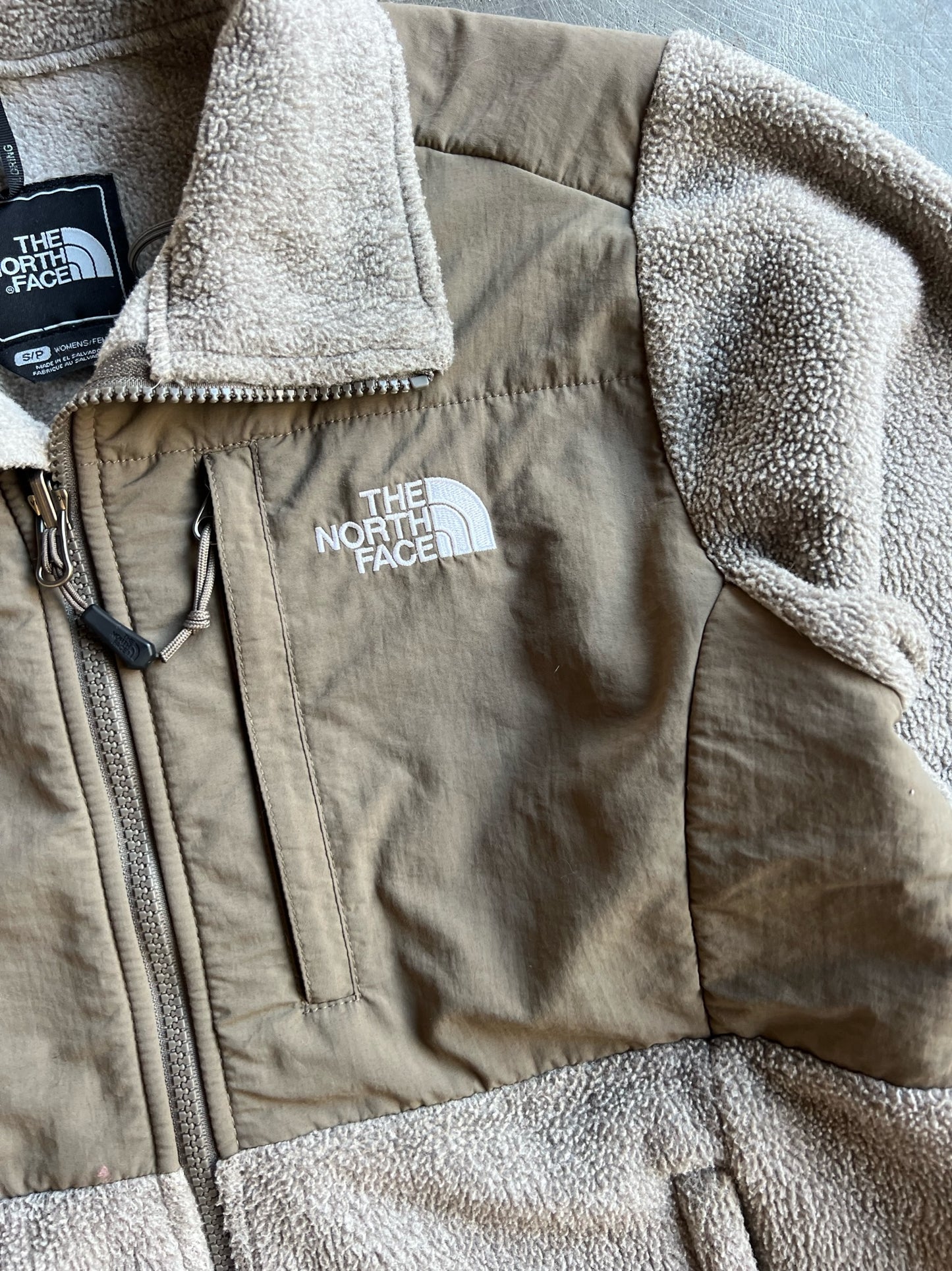 Vintage Light Brown Fleece North Face Zip Up - S