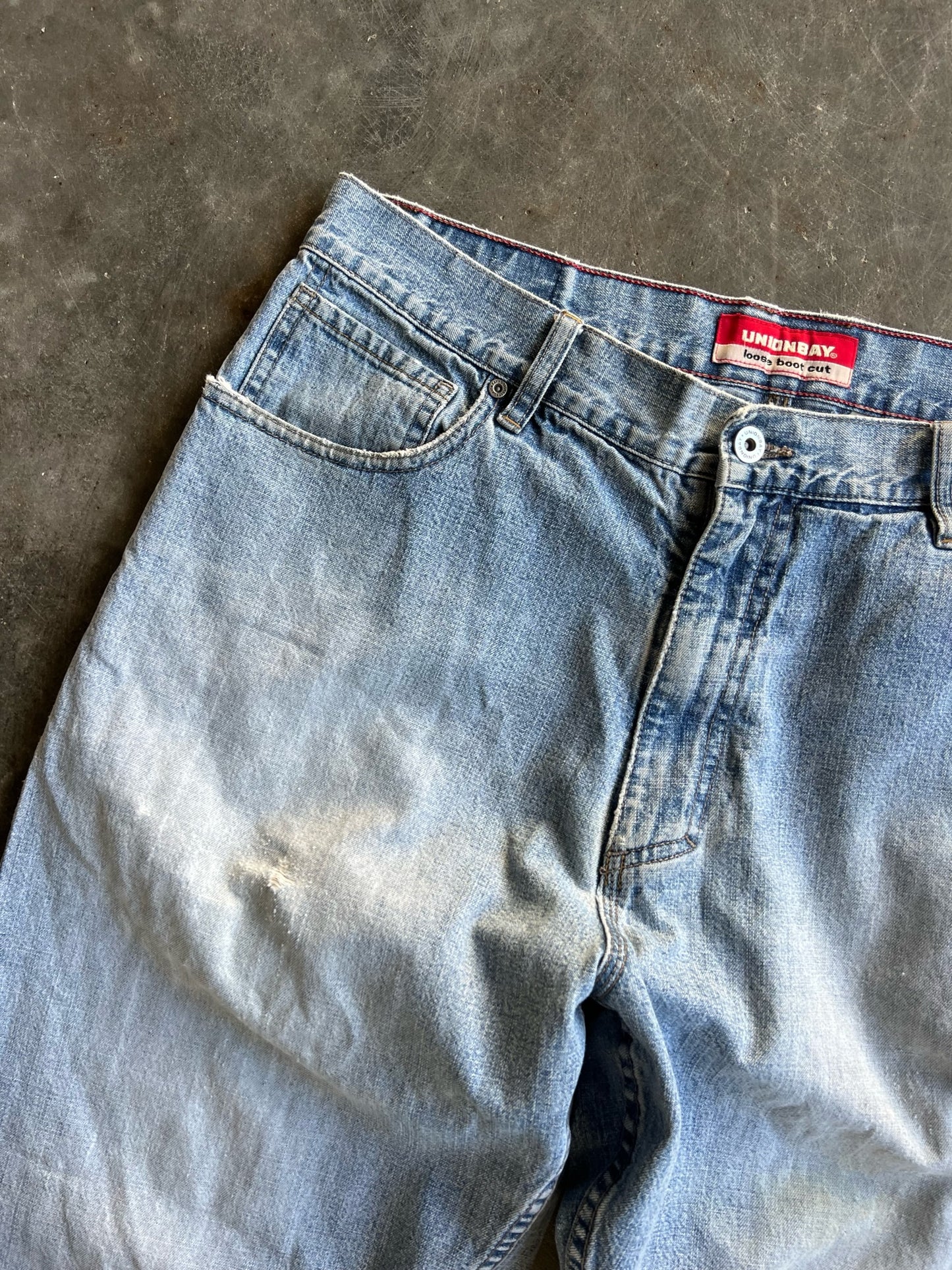 Vintage Faded Light Wash Union Bay Pants - 36