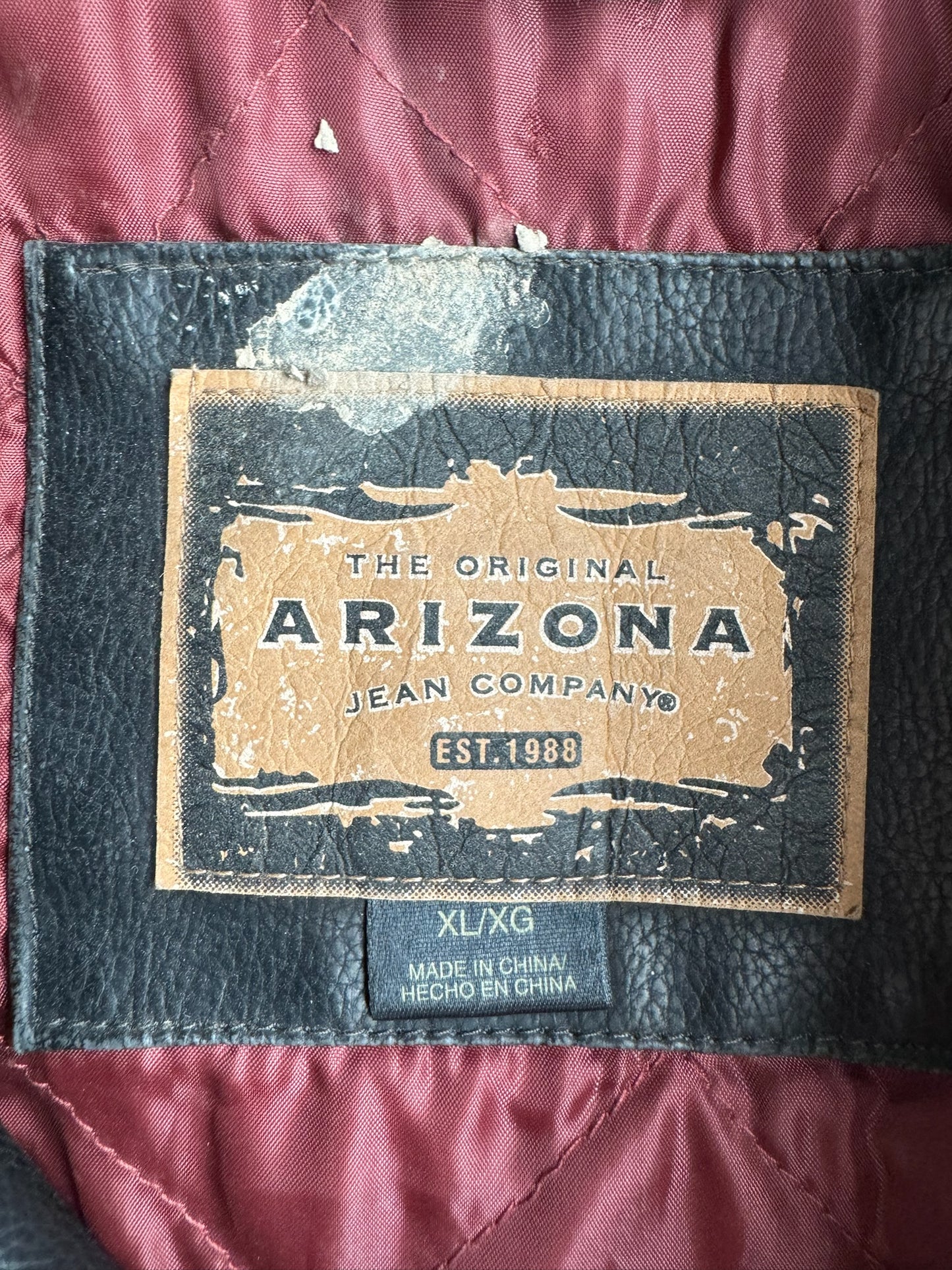 Vintage Arizona Leather Jacket - XL