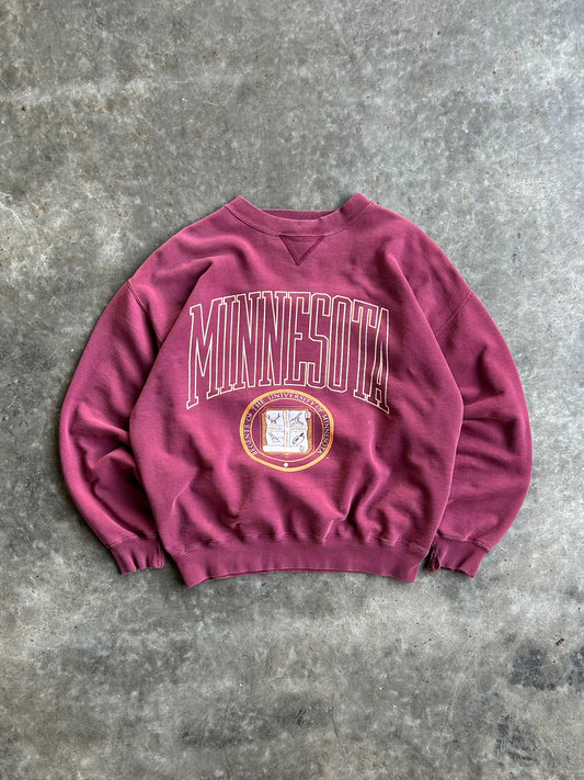 Vintage Maroon University Of Minnesota Crew - M