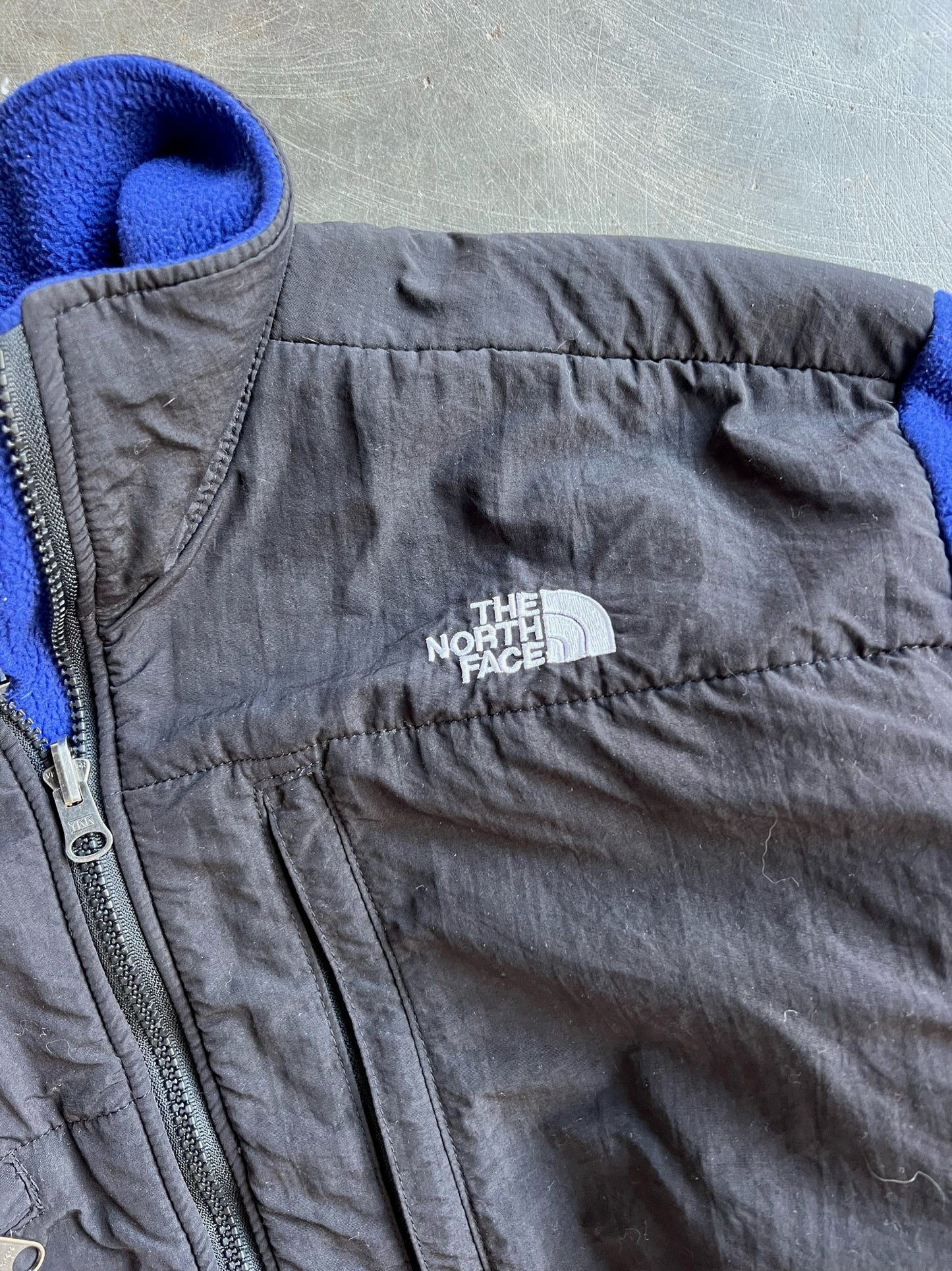 Vintage Blue Fleece North Face Zip Up - L