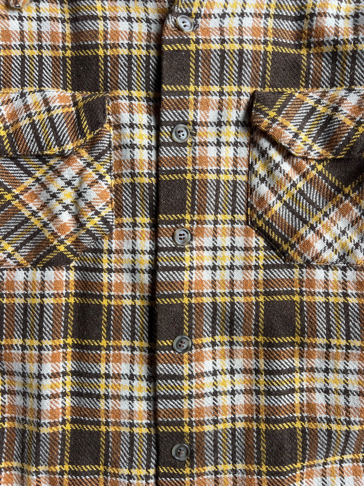 Vintage Brown/Yellow Flannel - XL