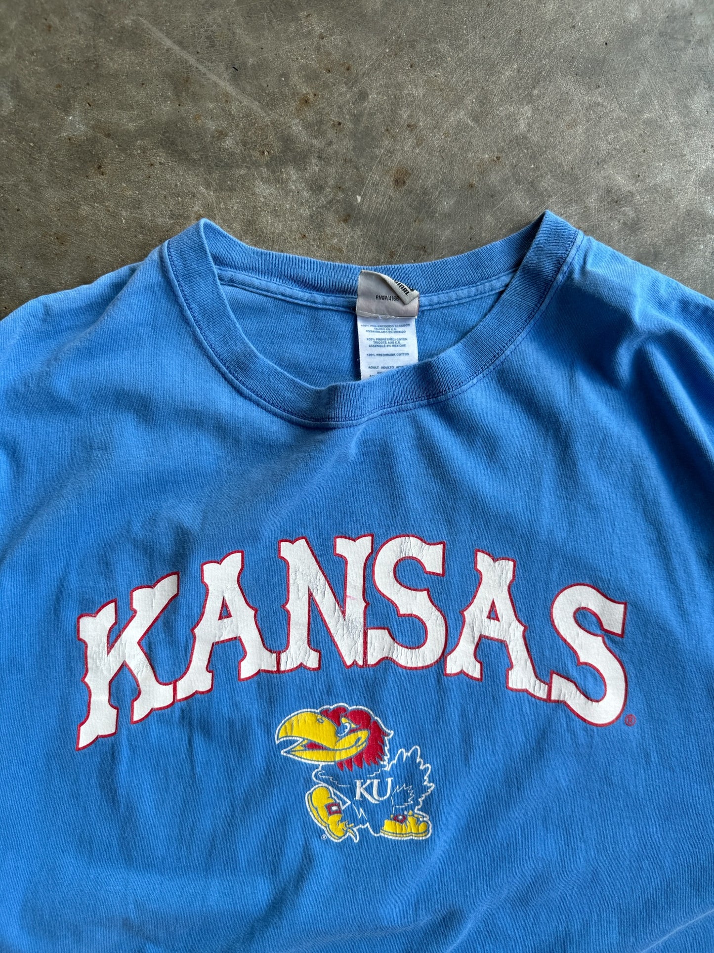 Vintage Blue KU Kansas Shirt - XXL