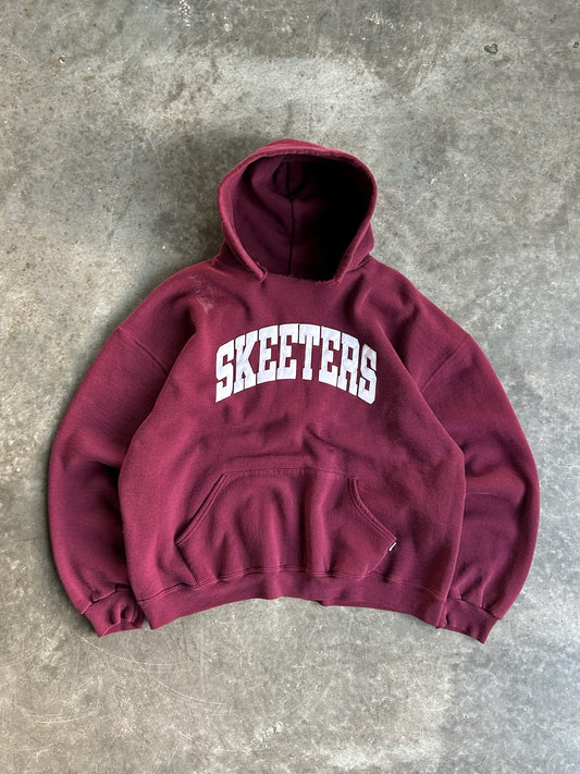 Vintage Burgundy Skeeters Russell Hoodie - XXL