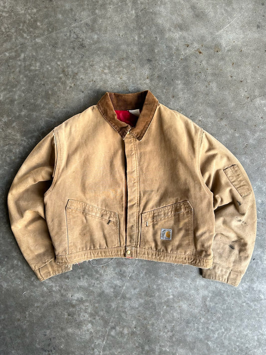 Vintage Camel Cropped Carhartt Jacket - XXL