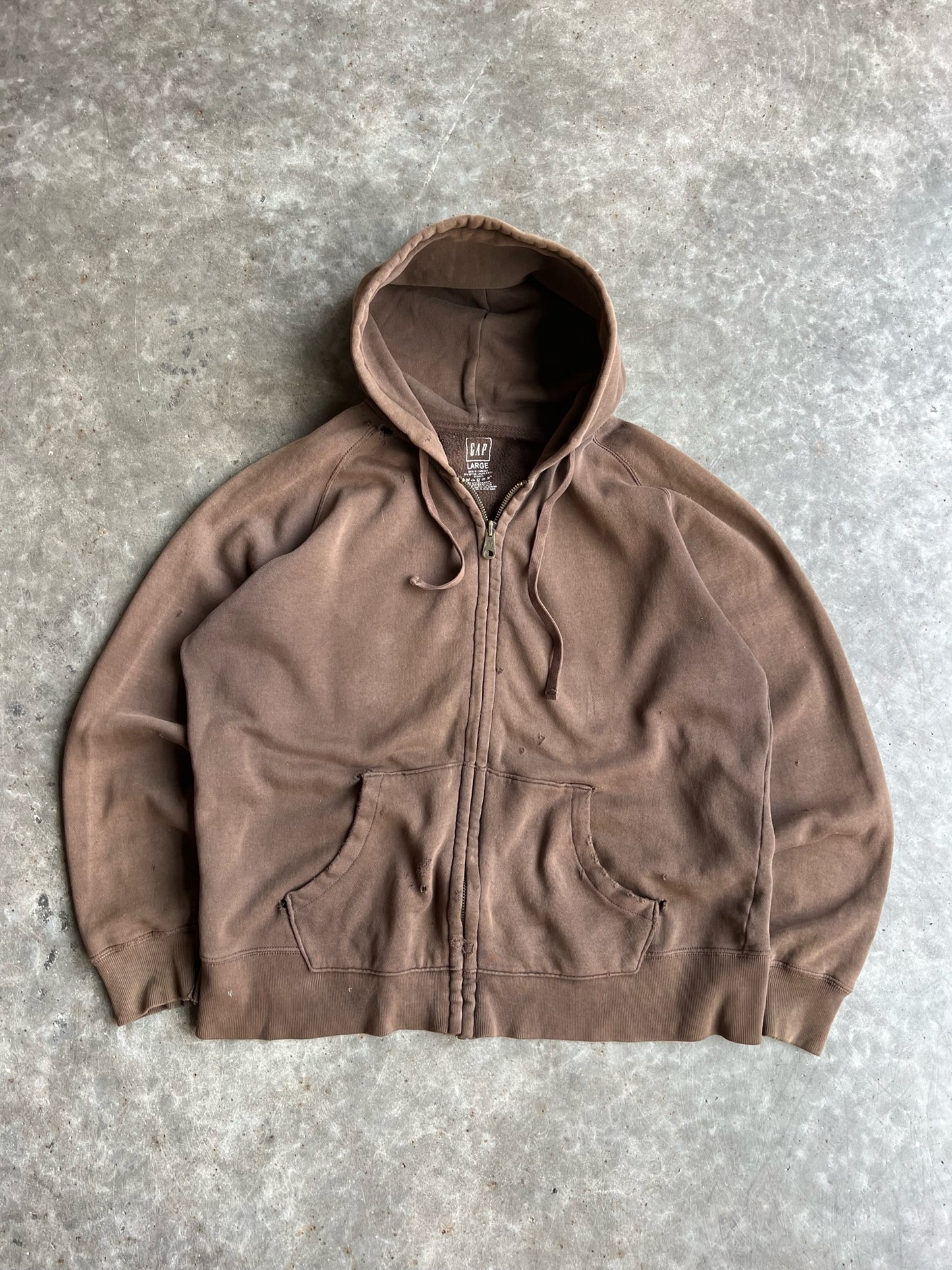 Vintage Brown Gap Zip Up - L