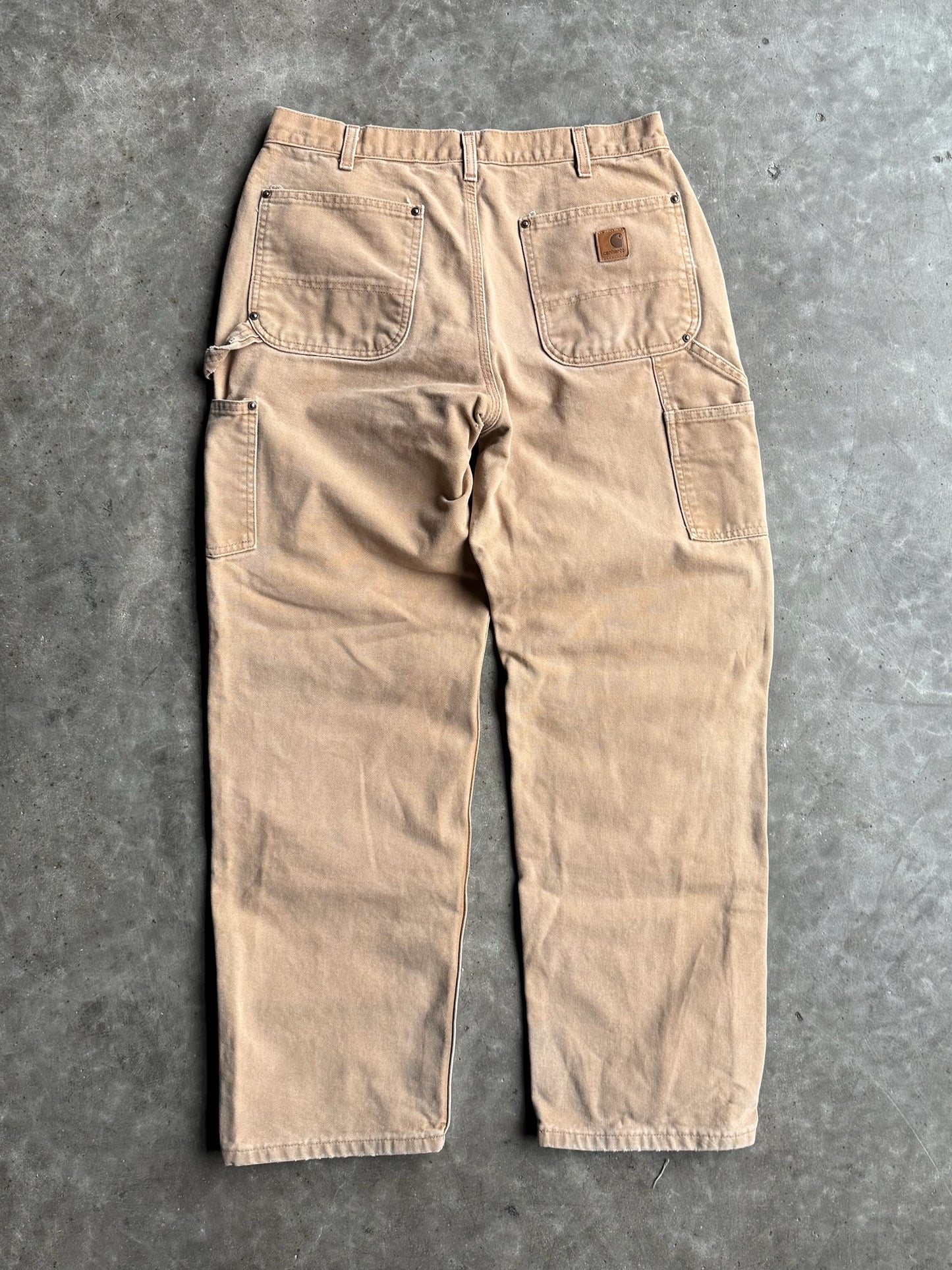 Vintage Tan Carhartt Double Knee Pants - 31