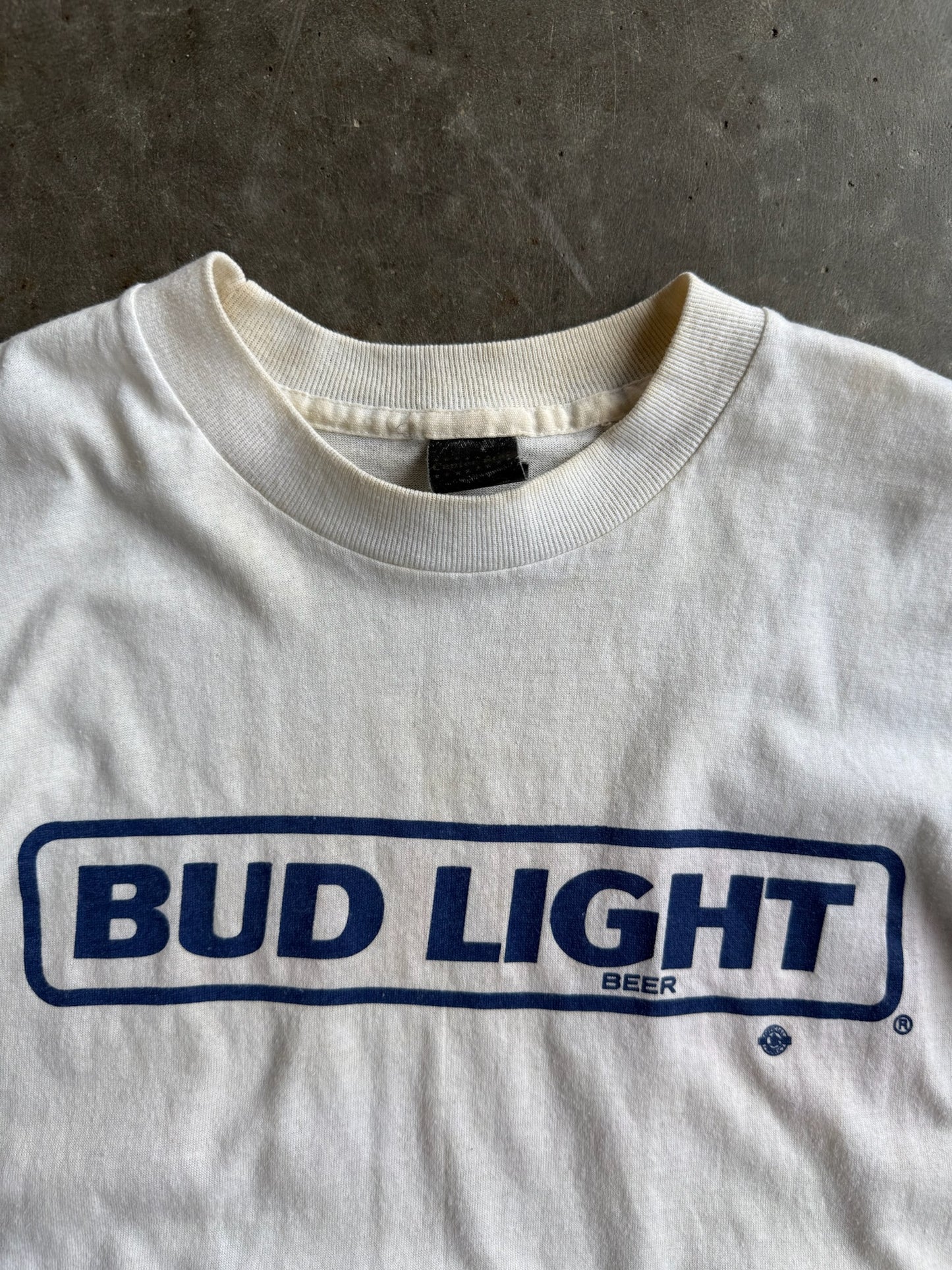 True Vintage Single Stitch Bud Light Mardi Gras Distressed Tee - XL