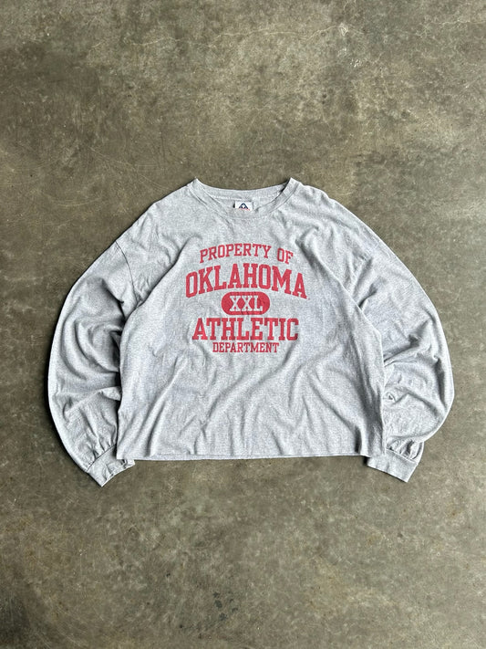 Vintage Property Of Oklahoma Athletics Department Long Sleeve Shirt - XL