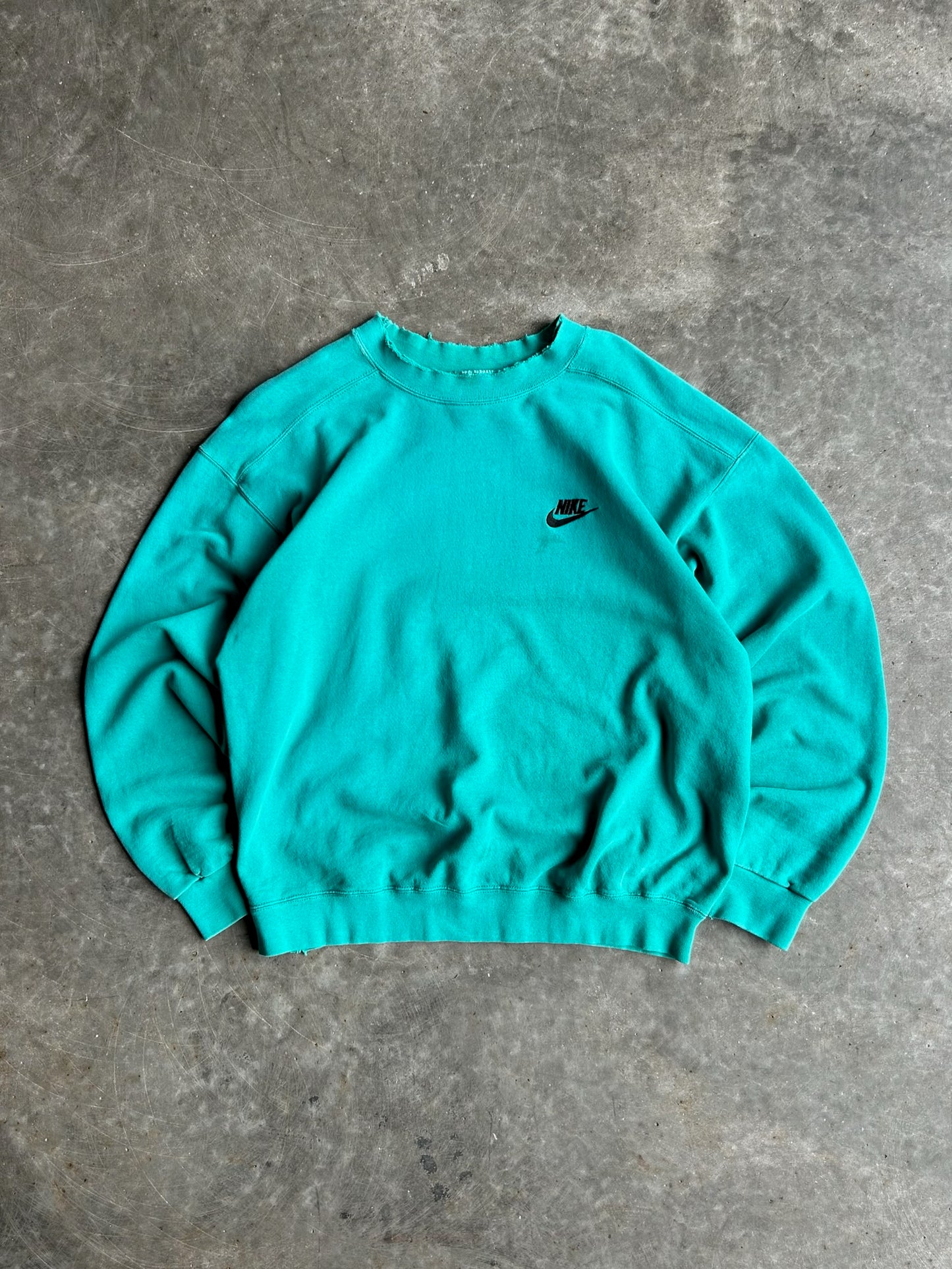 Vintage Green Nike Crew - M