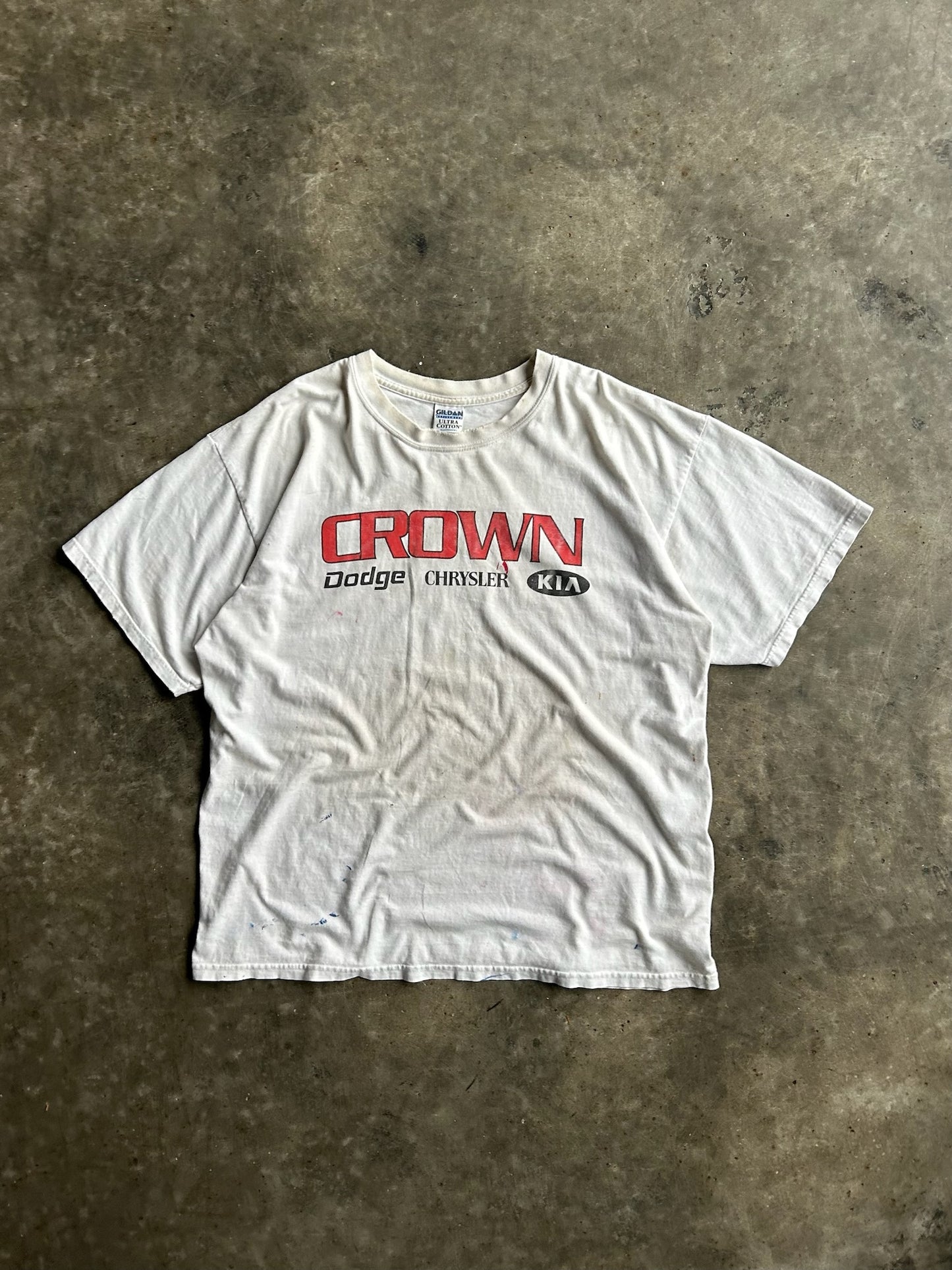 Vintage White Crown Racing Shirt - XL