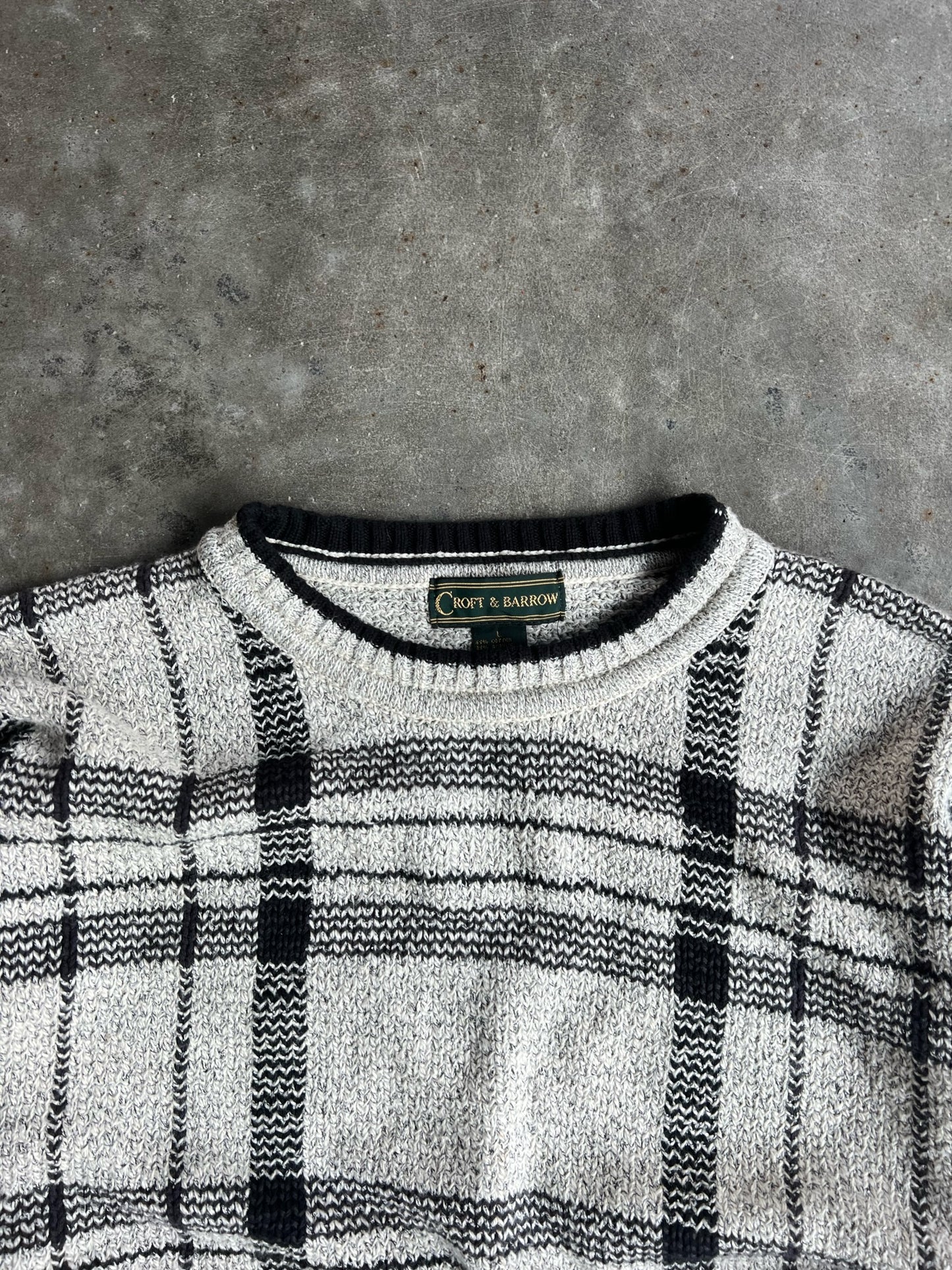 Vintage Croft & Barrow Checkered Sweater - L