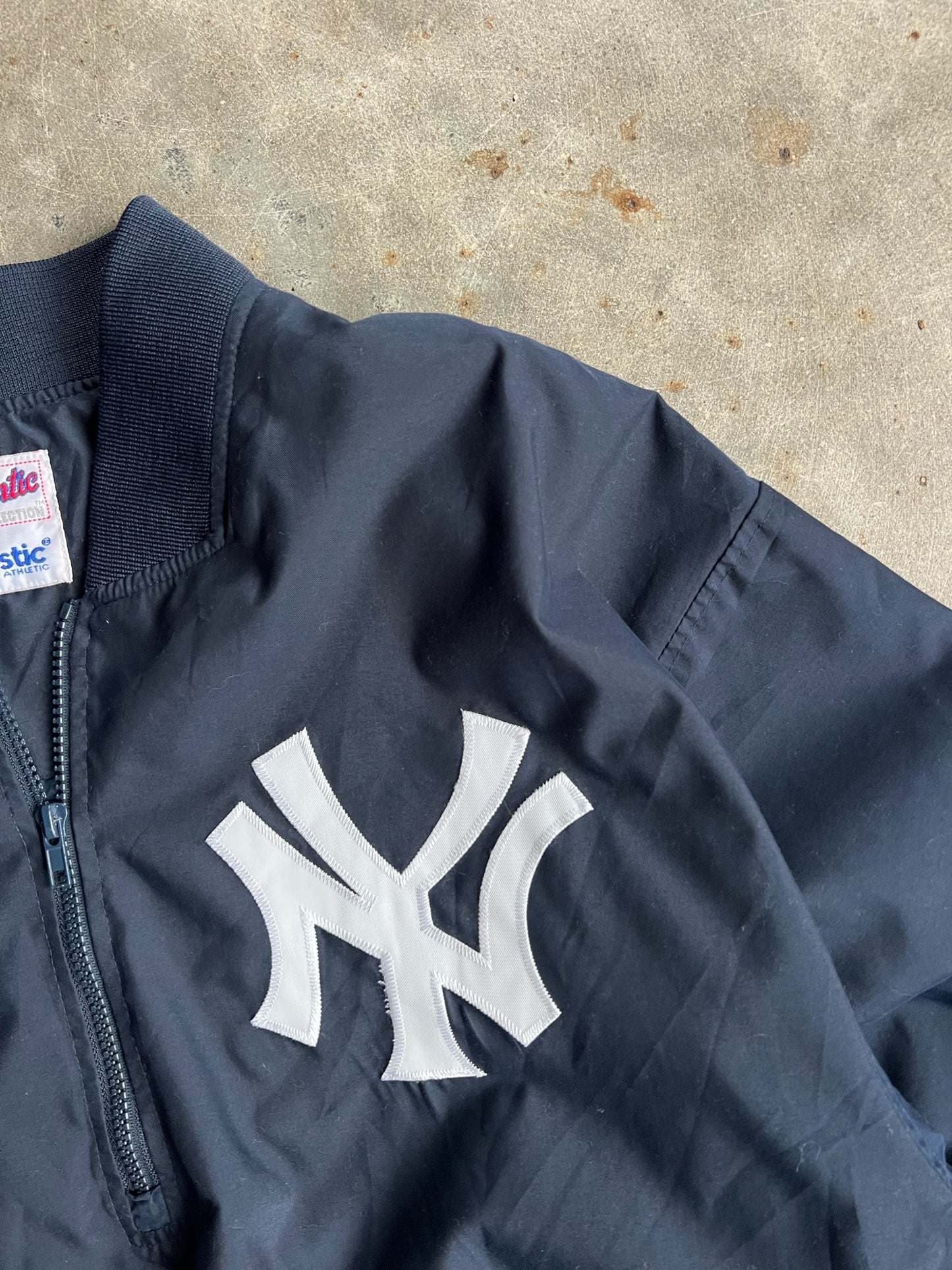 Vintage MLB Navy Yankees Jacket - XL