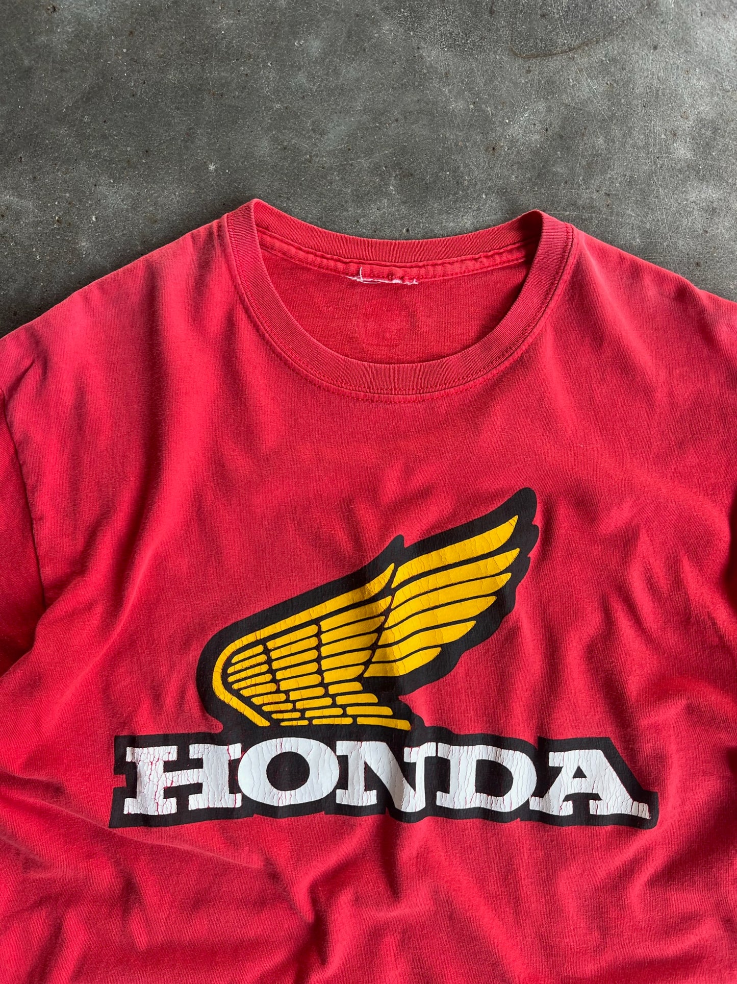 Vintage Red Honda Shirt - L