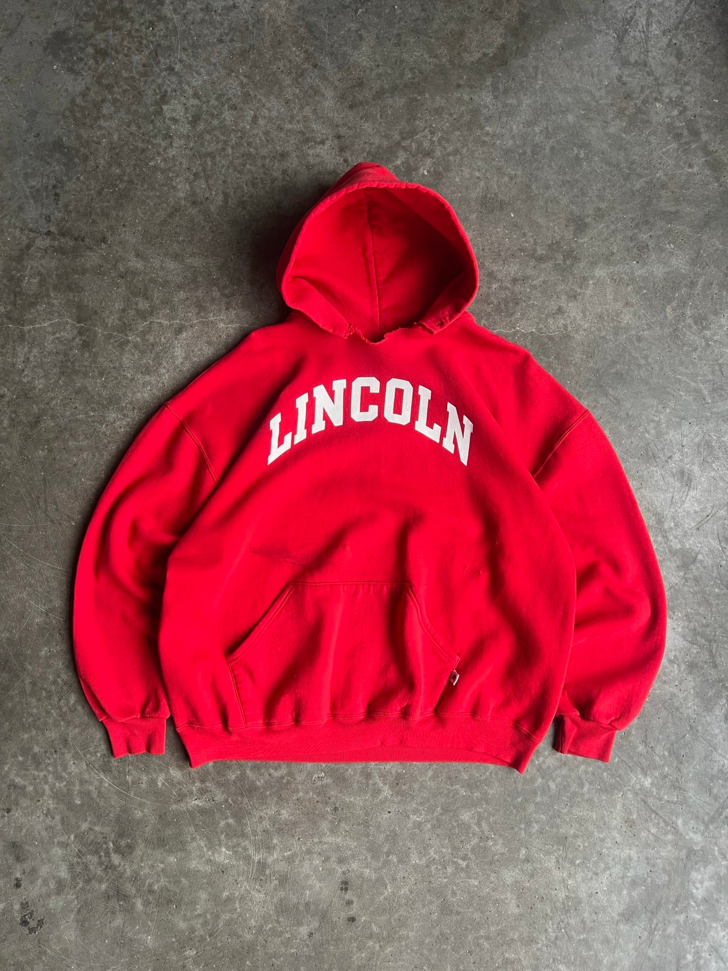 Vintage Red Lincoln Hoodie - XXL