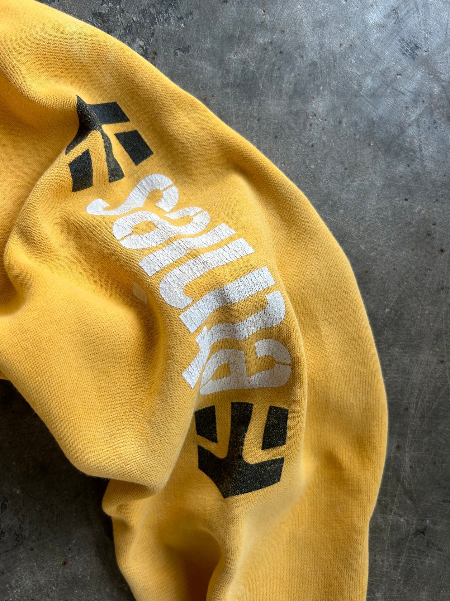 Vintage Yellow Etnies Hoodie - XL