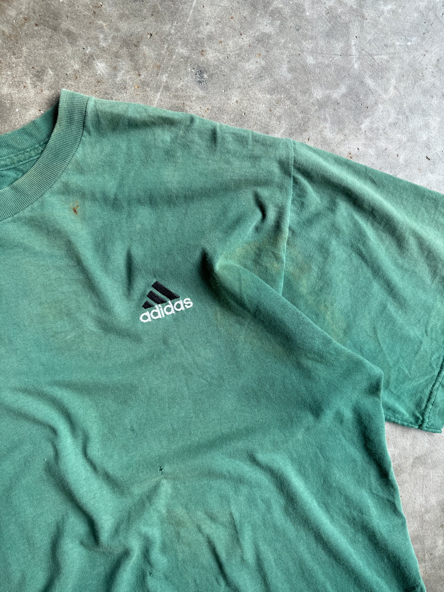 Vintage Green Crop Adidas Shirt - L