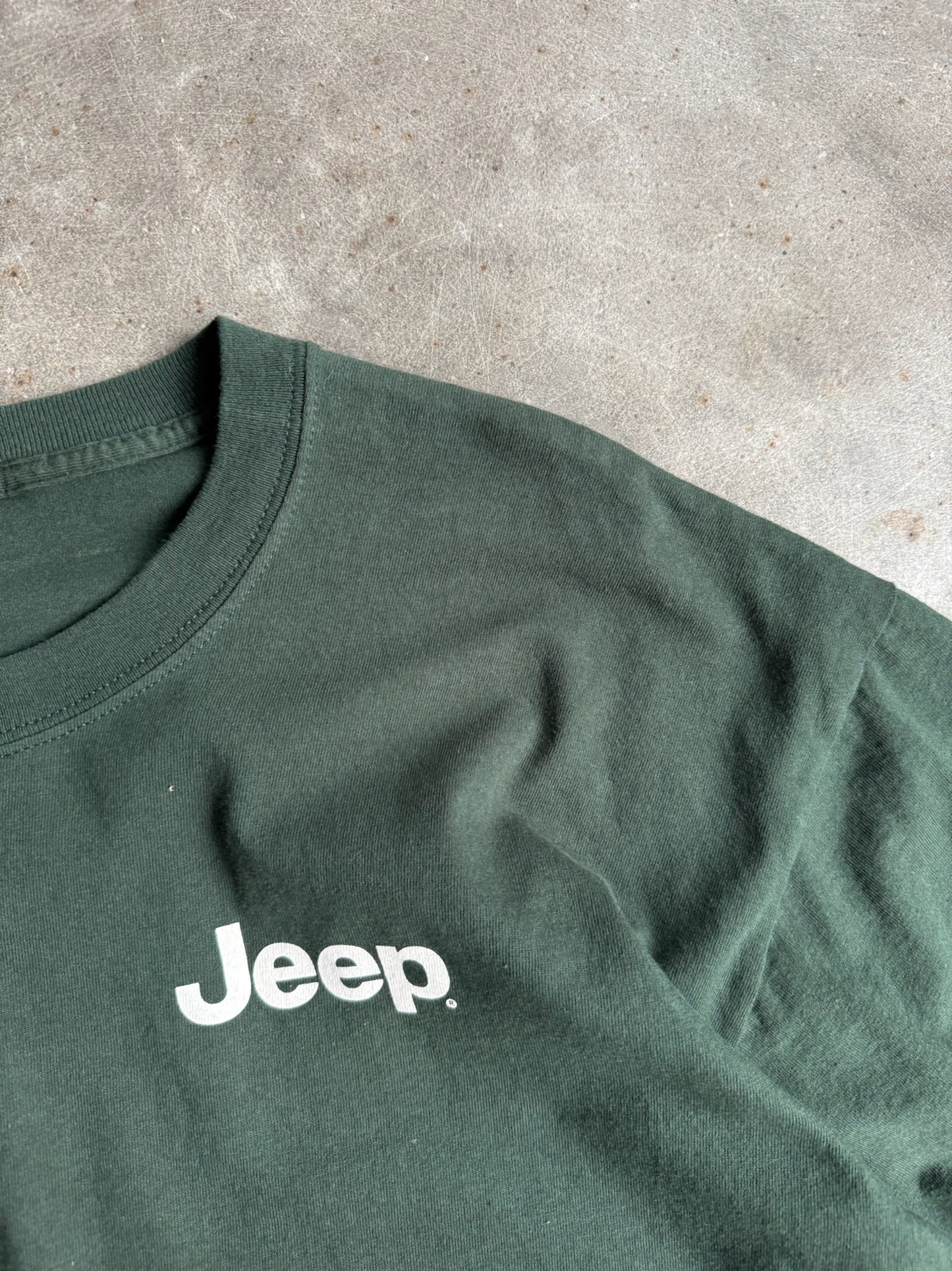 Vintage Forrest Green Jeep Shirt - XL