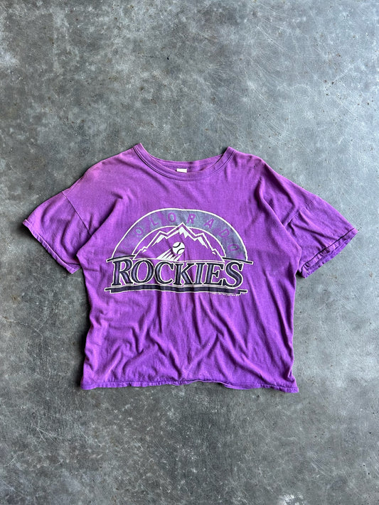 Vintage Purple Colorado Rockies Shirt - L