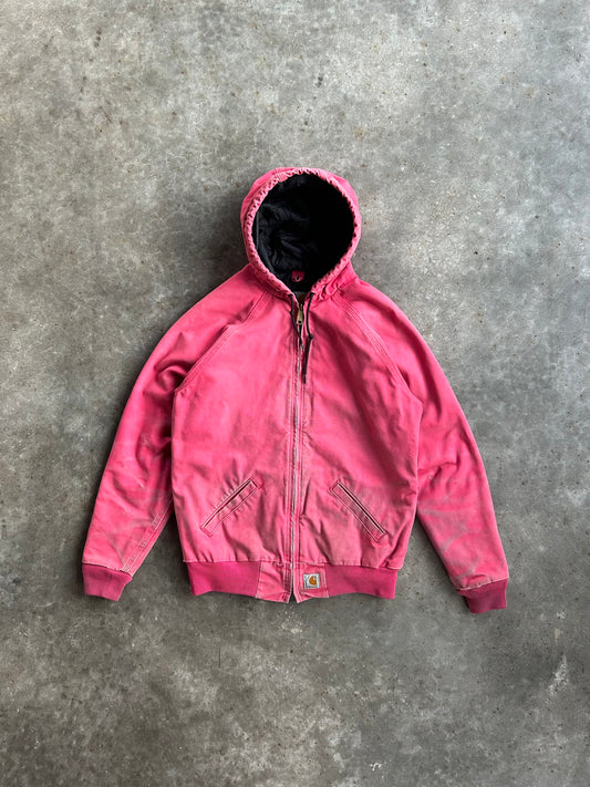 Hot Pink Hooded Carhartt Jacket - S